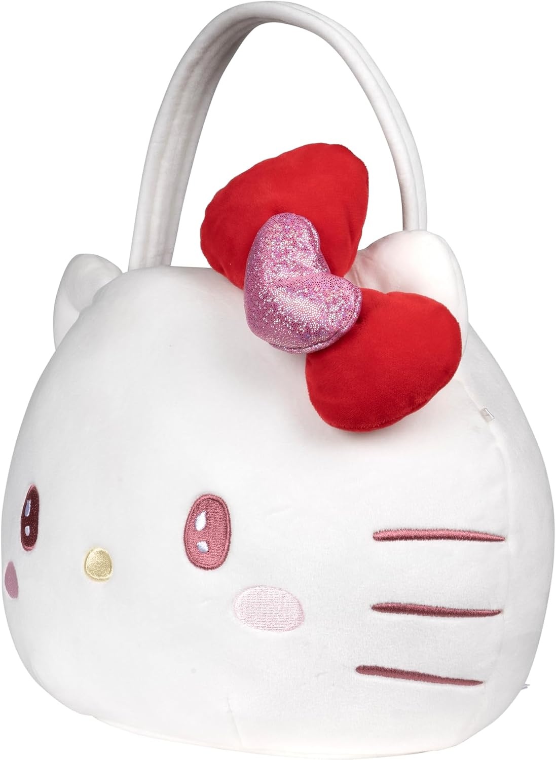 image:imageHello Kitty and Friends Official Kuromi Heart Pail Accessory 12Inch Embroidered Treat Pail with Character Design and Carry HandleHello Kitty