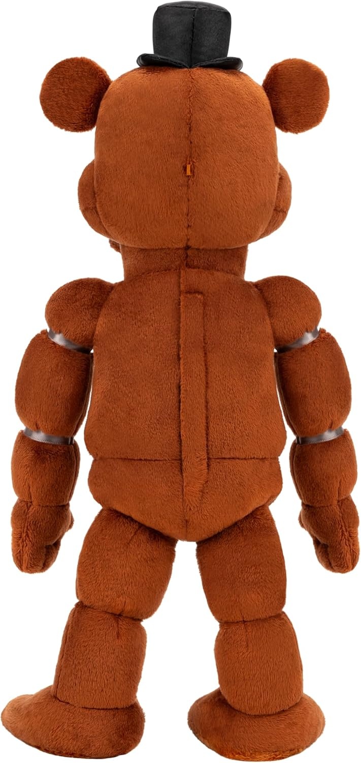 image:imageJazwares Five Nights at Freddys 14 Poseable Sound Classic Freddy Plush 4 Sounds and GlowinTheDark Eyes Ages 8