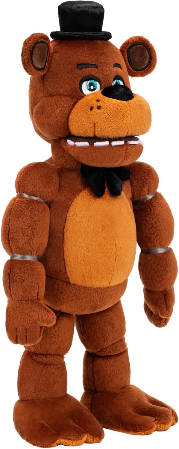 image:imageJazwares Five Nights at Freddys 14 Poseable Sound Classic Freddy Plush 4 Sounds and GlowinTheDark Eyes Ages 8