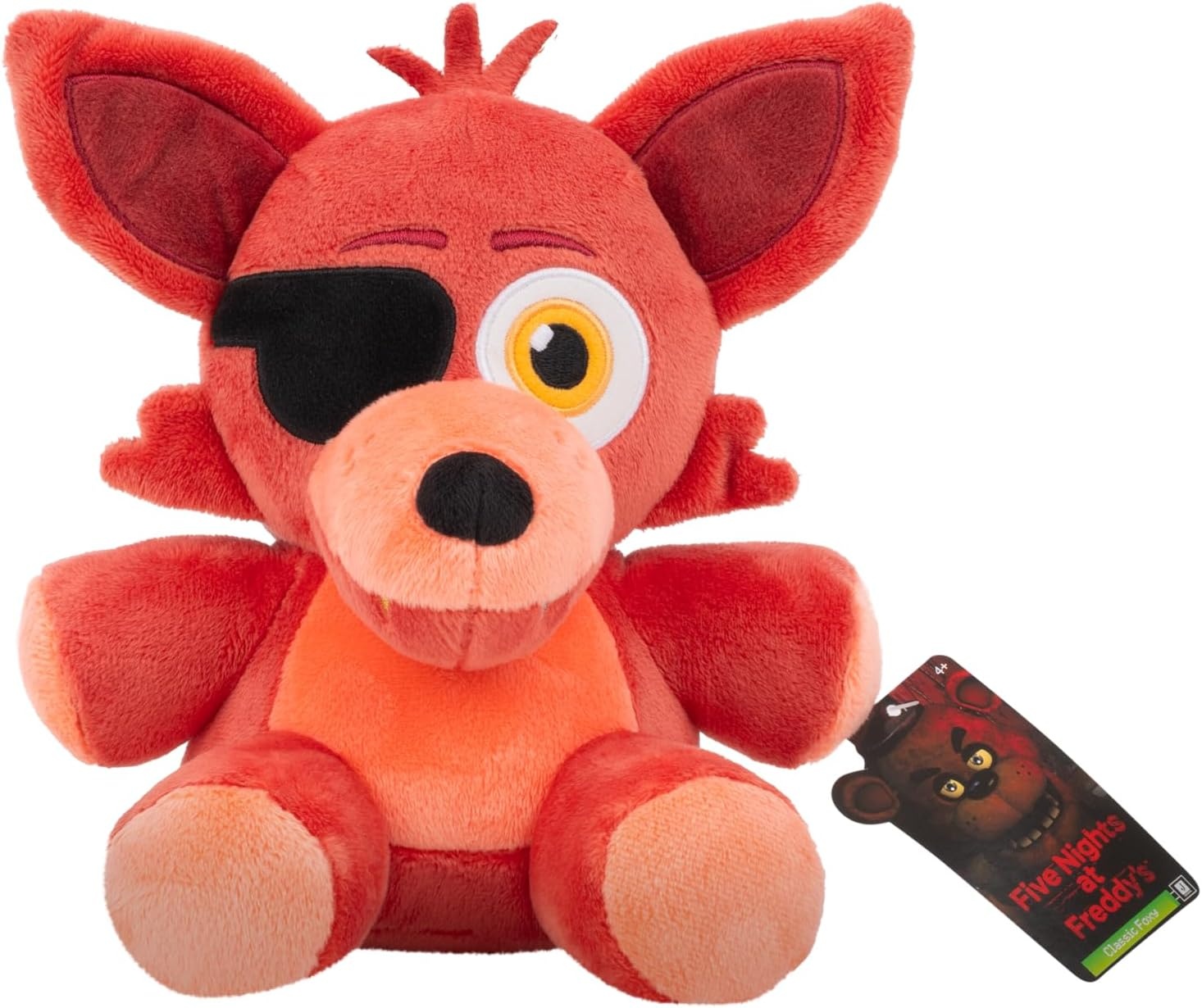 image:imageJazwares Five Nights at Freddys Classic Foxy Plush 8Inch Stuffie with Soft Material and GlowinTheDark EyesFoxy