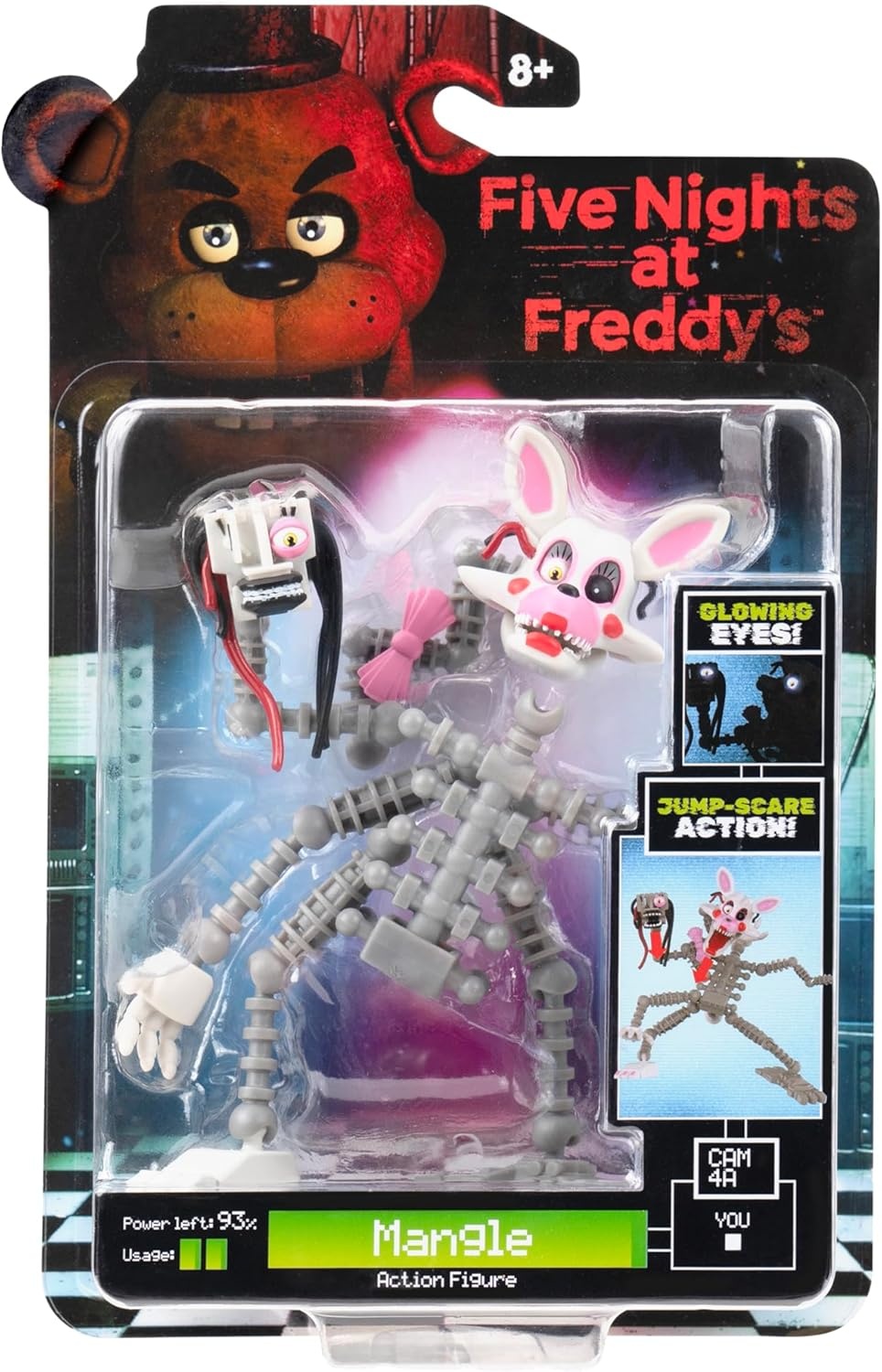 image:imageJazwares Five Nights at Freddys Mangle 5Inch Articulated Figure with Jumpscare Feature and GlowinTheDark EyesMangle