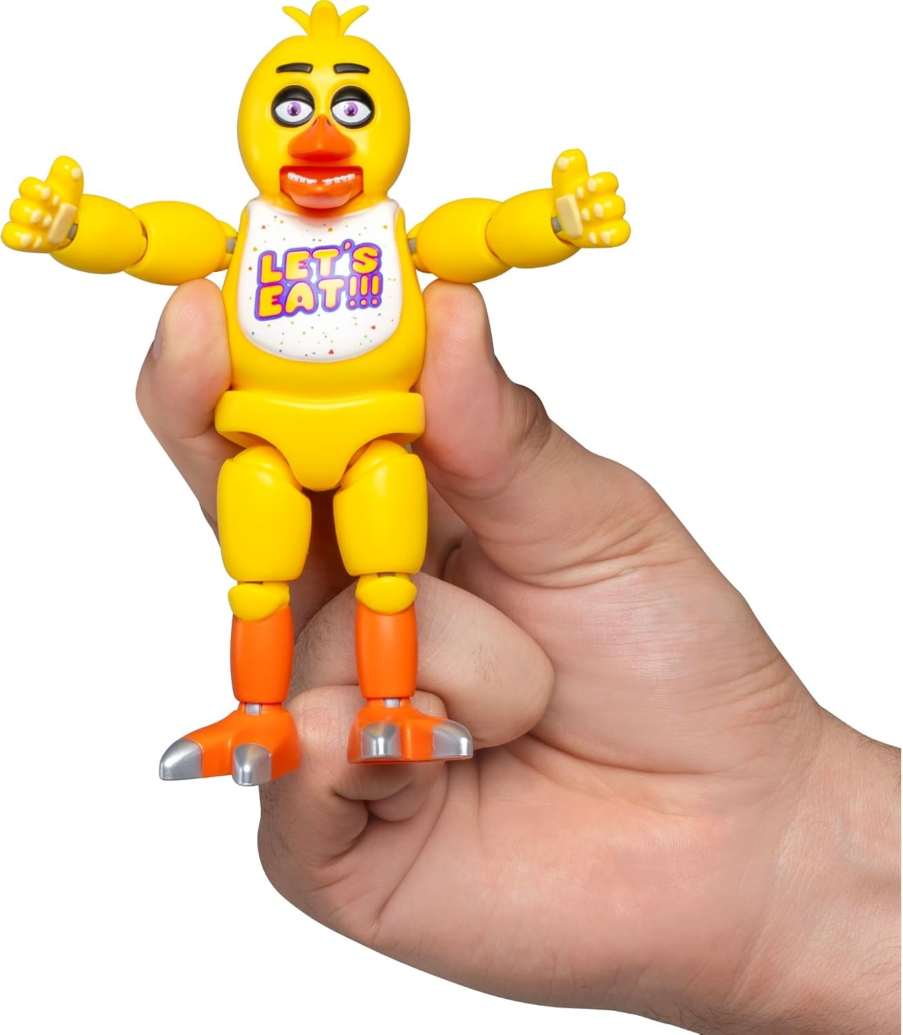image:imageJazwares Five Nights at Freddys Puppet Office Set 5Inch Articulated Figure with Jumpscare Feature GlowinTheDark Eyes and Optical DioramaClassic Chica