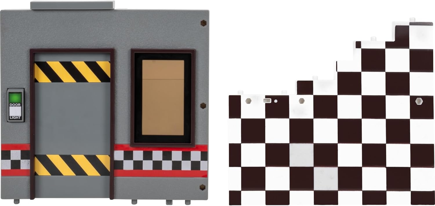 image:imageJazwares Five Nights at Freddys Puppet Office Set 5Inch Articulated Figure with Jumpscare Feature GlowinTheDark Eyes and Optical DioramaClassic Foxy