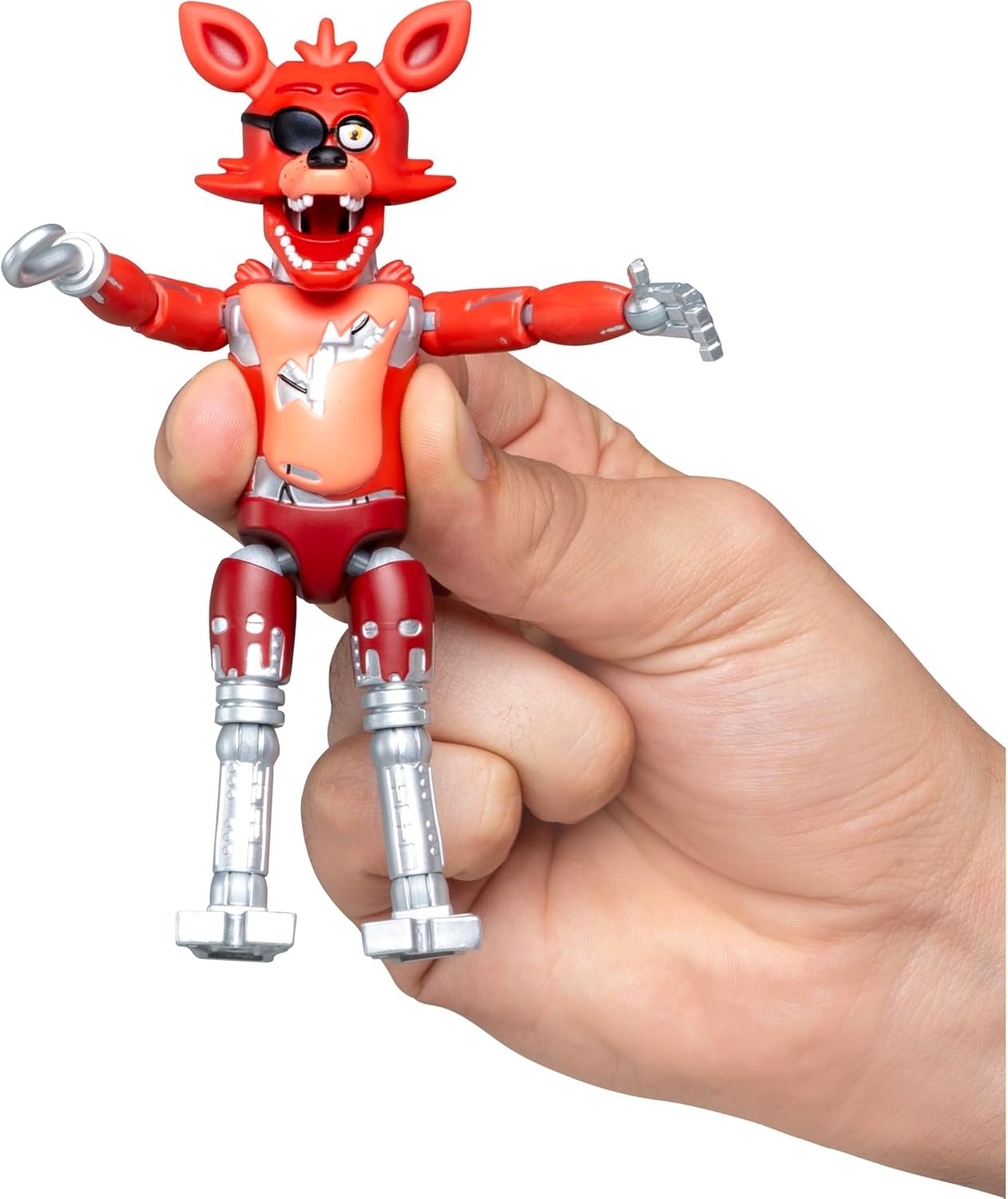 image:imageJazwares Five Nights at Freddys Puppet Office Set 5Inch Articulated Figure with Jumpscare Feature GlowinTheDark Eyes and Optical DioramaClassic Foxy