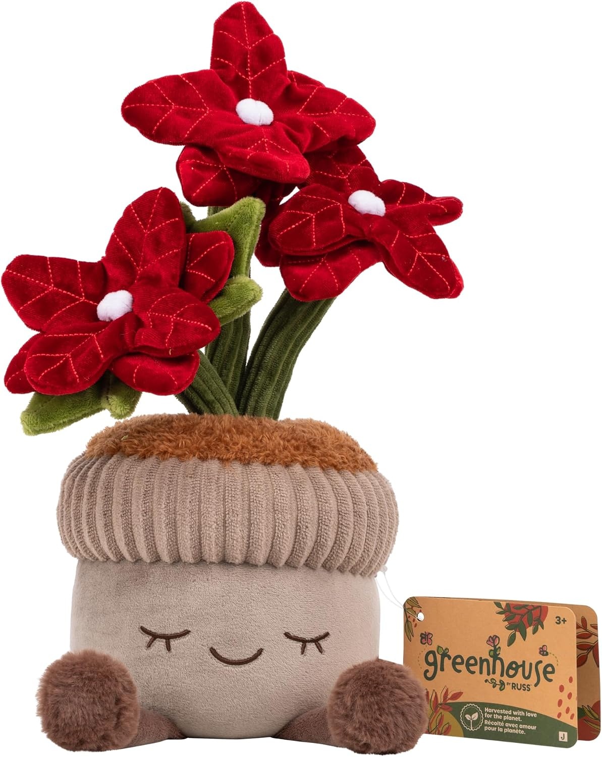 image:imageJazwares Greenhouse by Russ 12Inch Hello Kitty Daisy Plush Ultrasoft Official Sanrio Plush Ages 3Poinsettia Plant