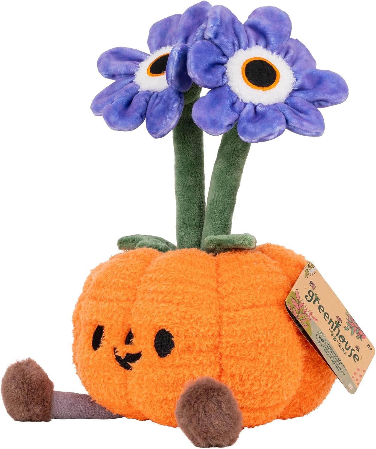 image:imageJazwares Greenhouse by Russ 12Inch Hello Kitty Daisy Plush Ultrasoft Official Sanrio Plush Ages 3Pumpkin Flower