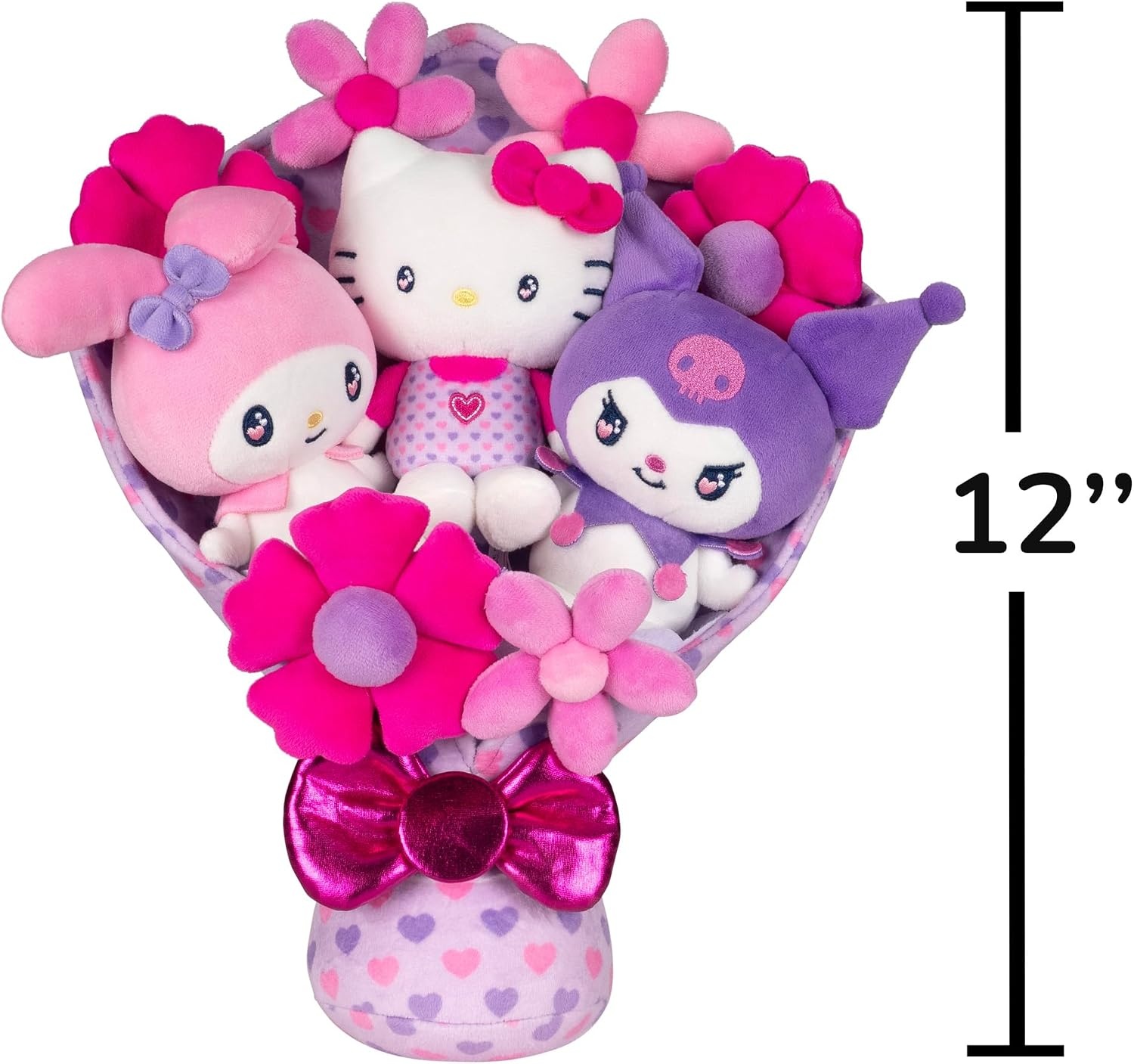 image:imageJazwares Hello Kitty and Friends 12inch Plush Bouquet 9 Plush Officially Licensed Sanrio Product Ages 6