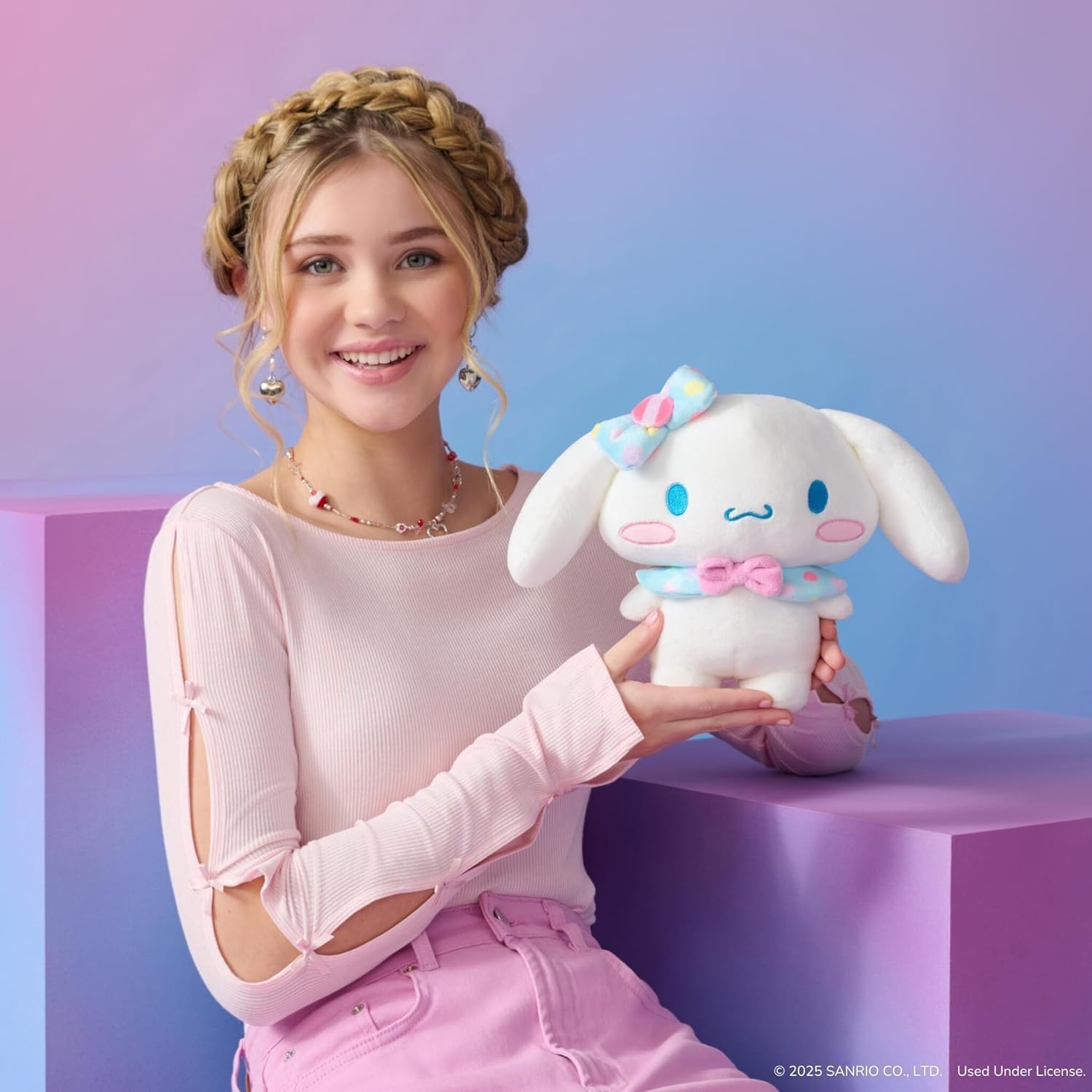 image:imageJazwares Hello Kitty and Friends 8Inch Cinnamoroll Candy Wonderland Plush Officially Licensed Sanrio Product from Ages 6Cinnamoroll