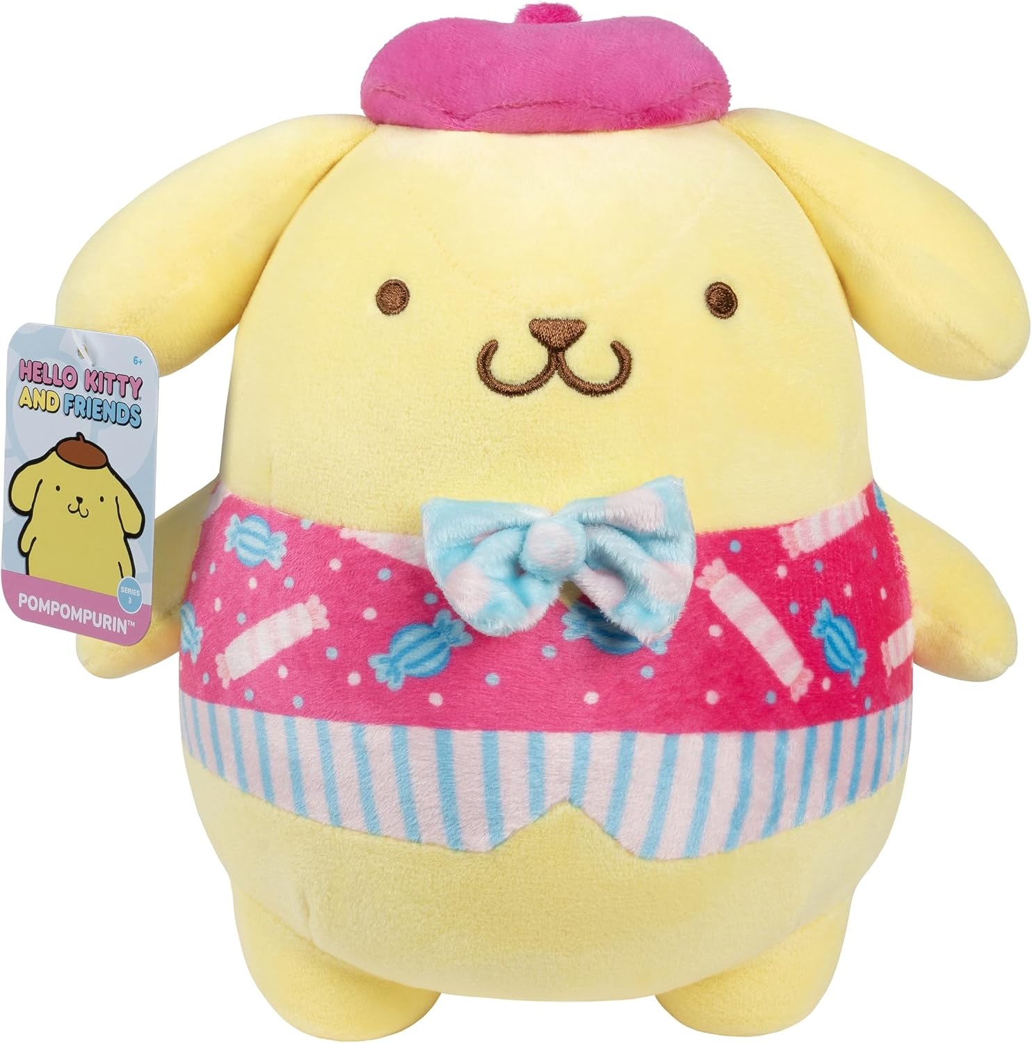 image:imageJazwares Hello Kitty and Friends 8Inch Cinnamoroll Candy Wonderland Plush Officially Licensed Sanrio Product from Ages 6Pompompurin