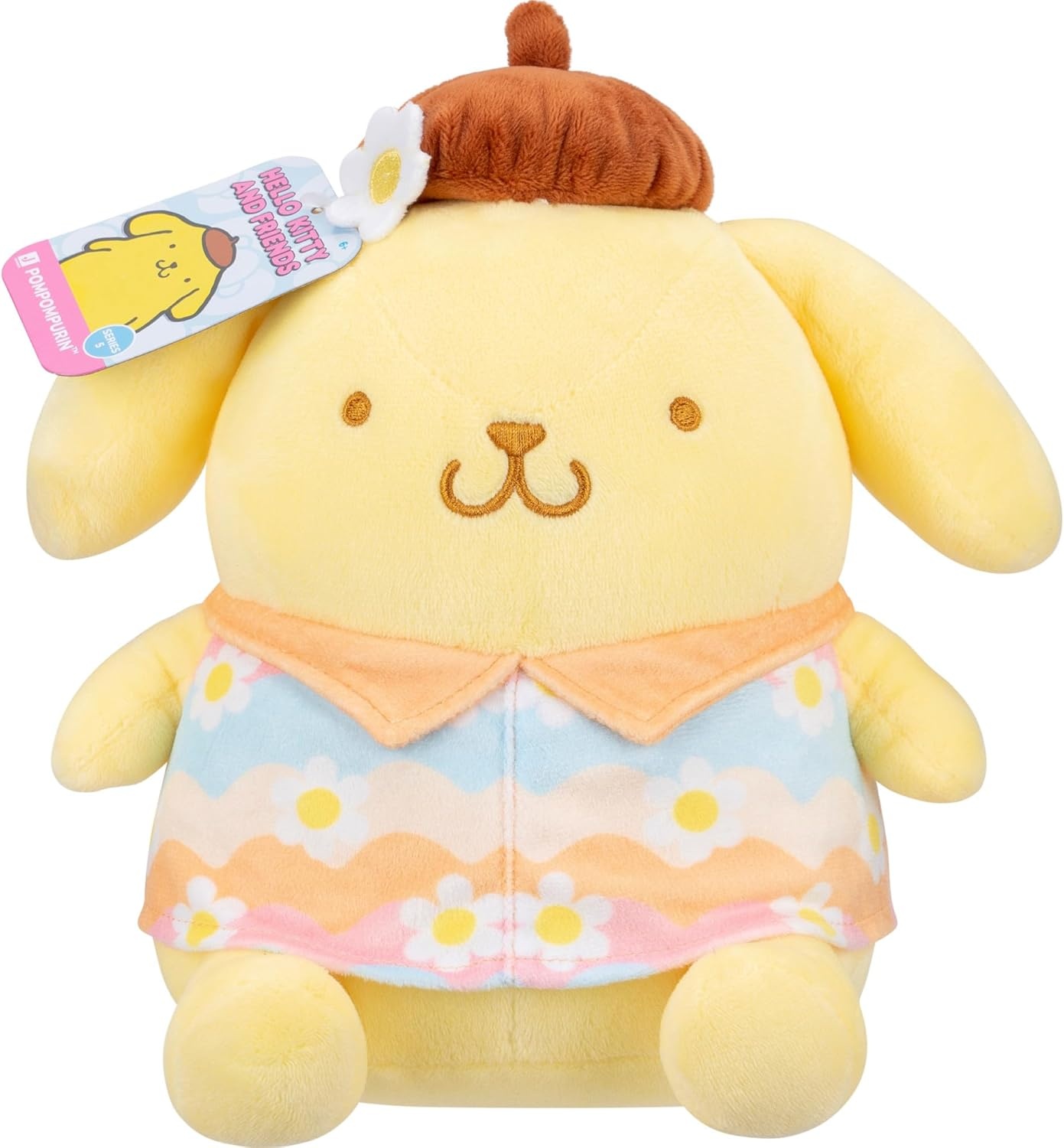 image:imageJazwares Hello Kitty and Friends 8Inch Hello Kitty Pastel Florals Plush Officially Licensed Sanrio Product from Ages 6Pompompurin