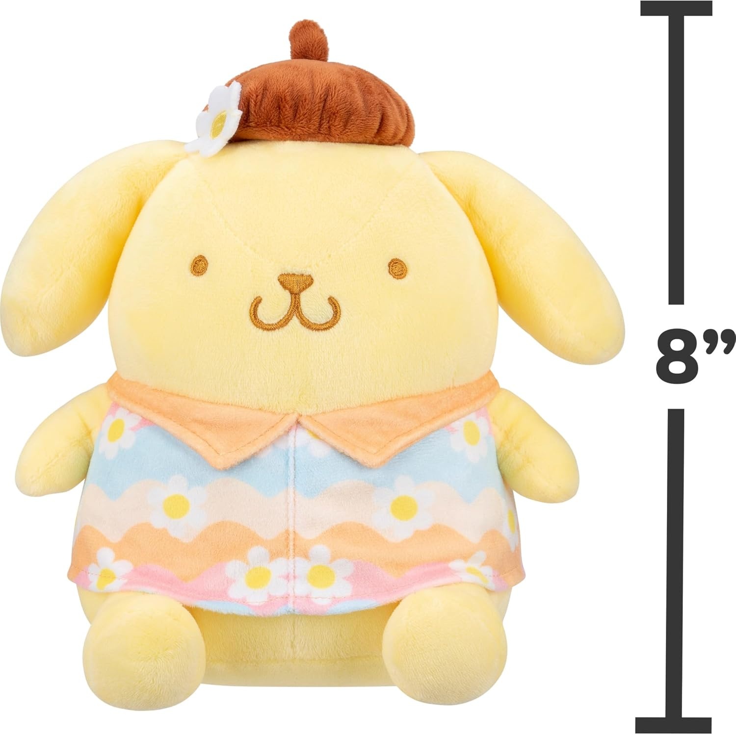 image:imageJazwares Hello Kitty and Friends 8Inch Hello Kitty Pastel Florals Plush Officially Licensed Sanrio Product from Ages 6Pompompurin