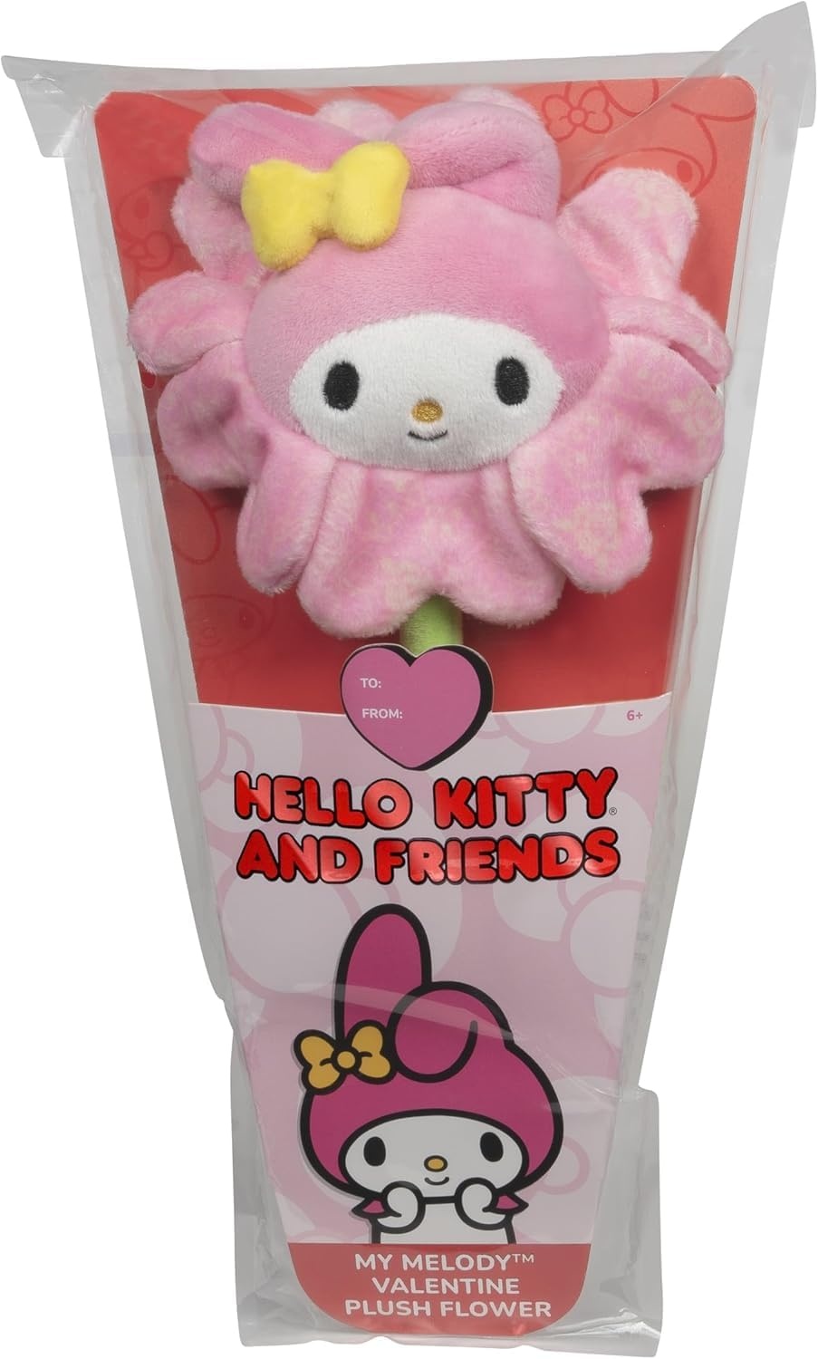 image:imageJazwares Hello Kitty and Friends 14inch Hello Kitty Red Plush Special Occasion Flower with Bendable Stem Giftable Packaging Officially Licensed Ages 6My Melody