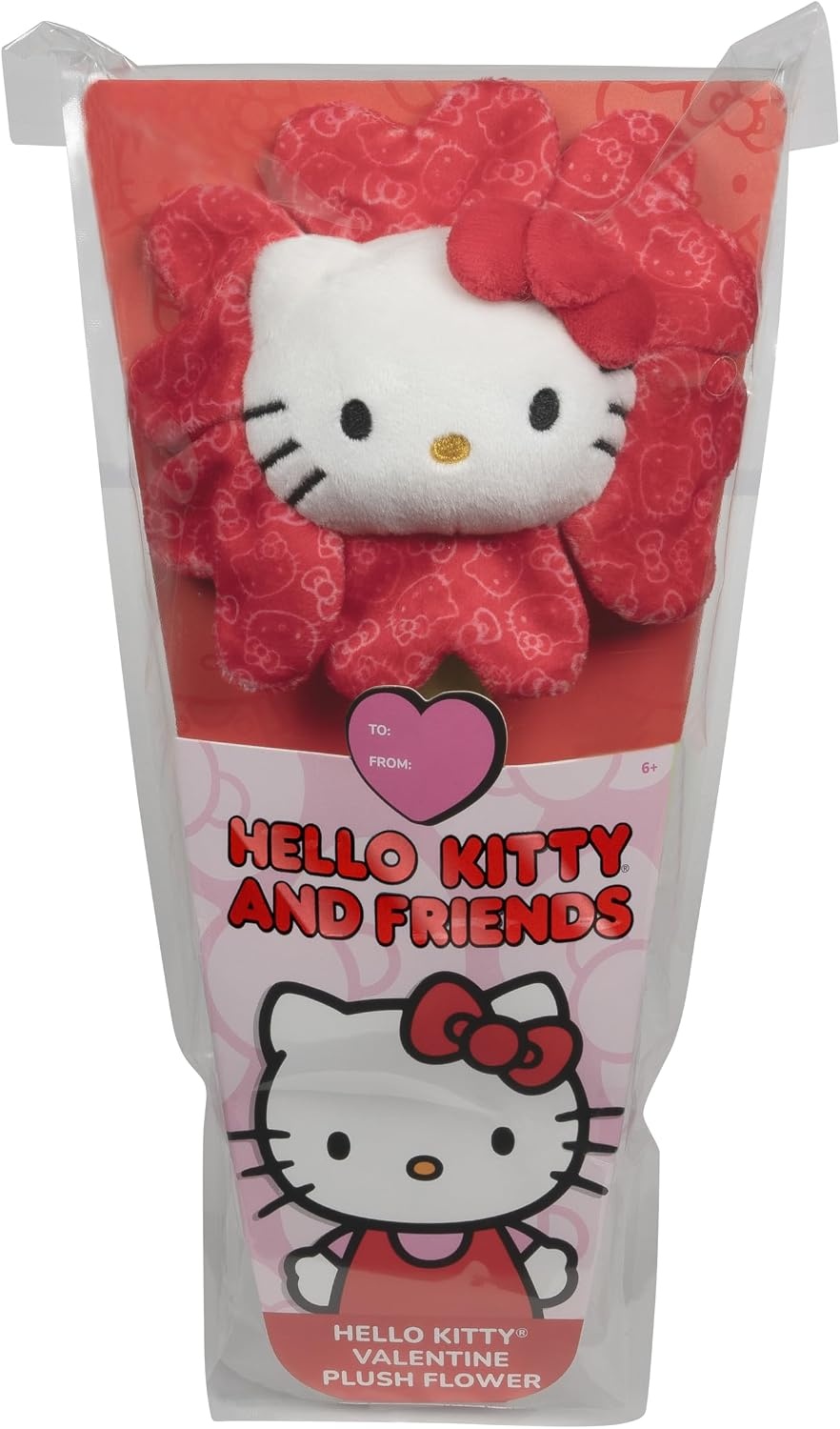 image:imageJazwares Hello Kitty and Friends 14inch Hello Kitty Red Plush Special Occasion Flower with Bendable Stem Giftable Packaging Officially Licensed Ages 6Hello Kitty