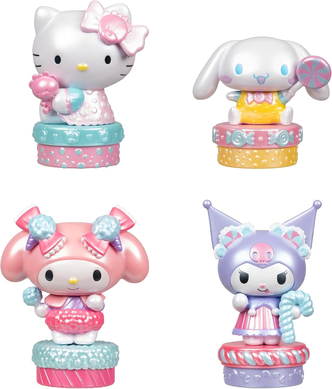 image:imageJazwares Hello Kitty and Friends 2Inch Candy Wonderland Mini Figure 4Pack Officially Licensed Sanrio Product from Ages 6