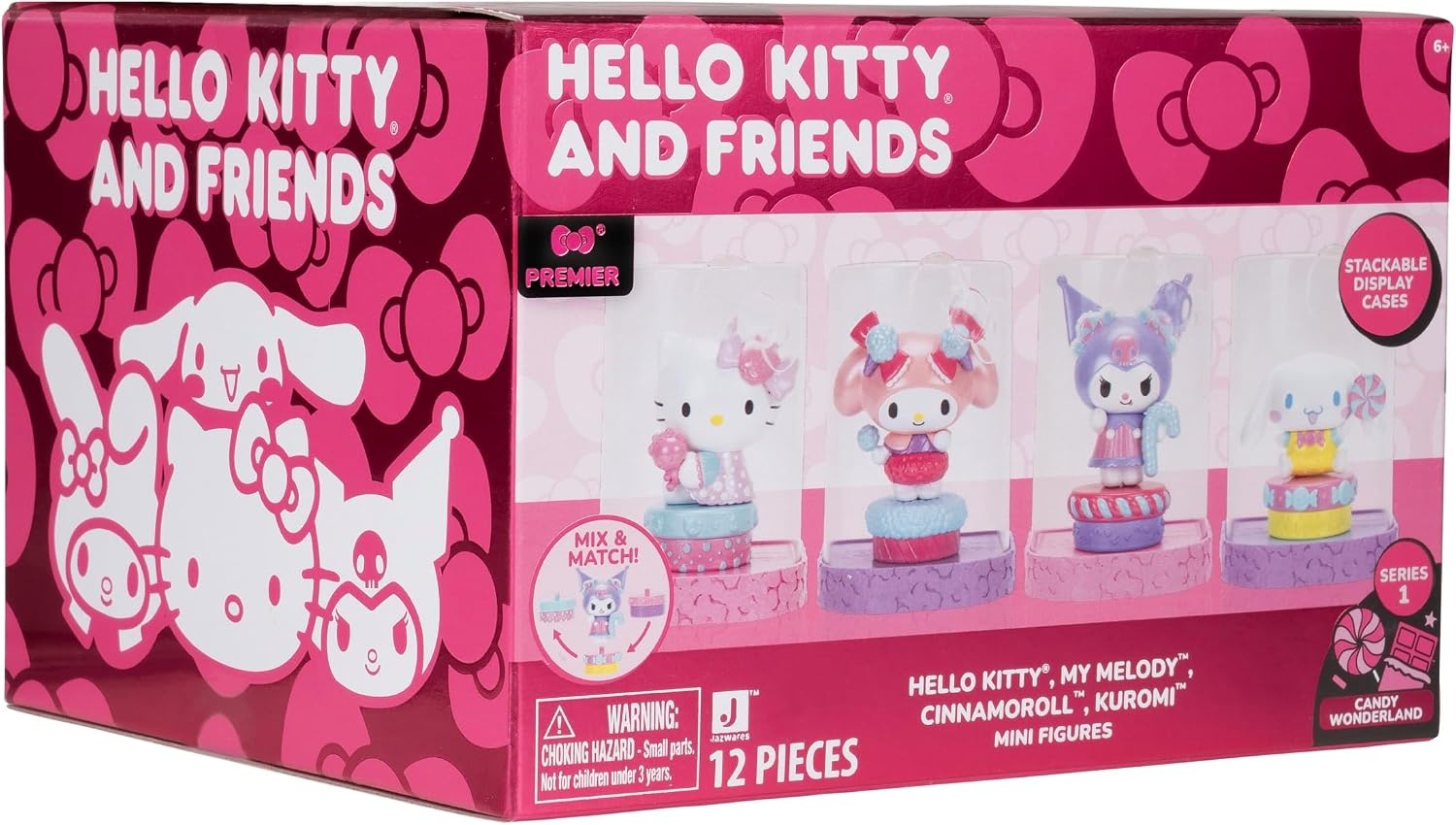 image:imageJazwares Hello Kitty and Friends 2Inch Candy Wonderland Mini Figure 4Pack Officially Licensed Sanrio Product from Ages 6