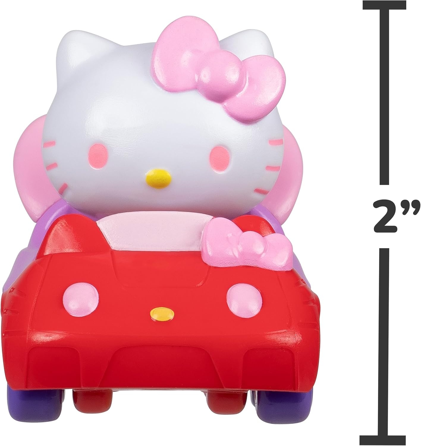 image:imageJazwares Hello Kitty and Friends 2inch Vehicle 3Pack Features Hello Kitty Kuromi and Cinnamoroll Toys for Kids and Collectors Ages 6 and Up
