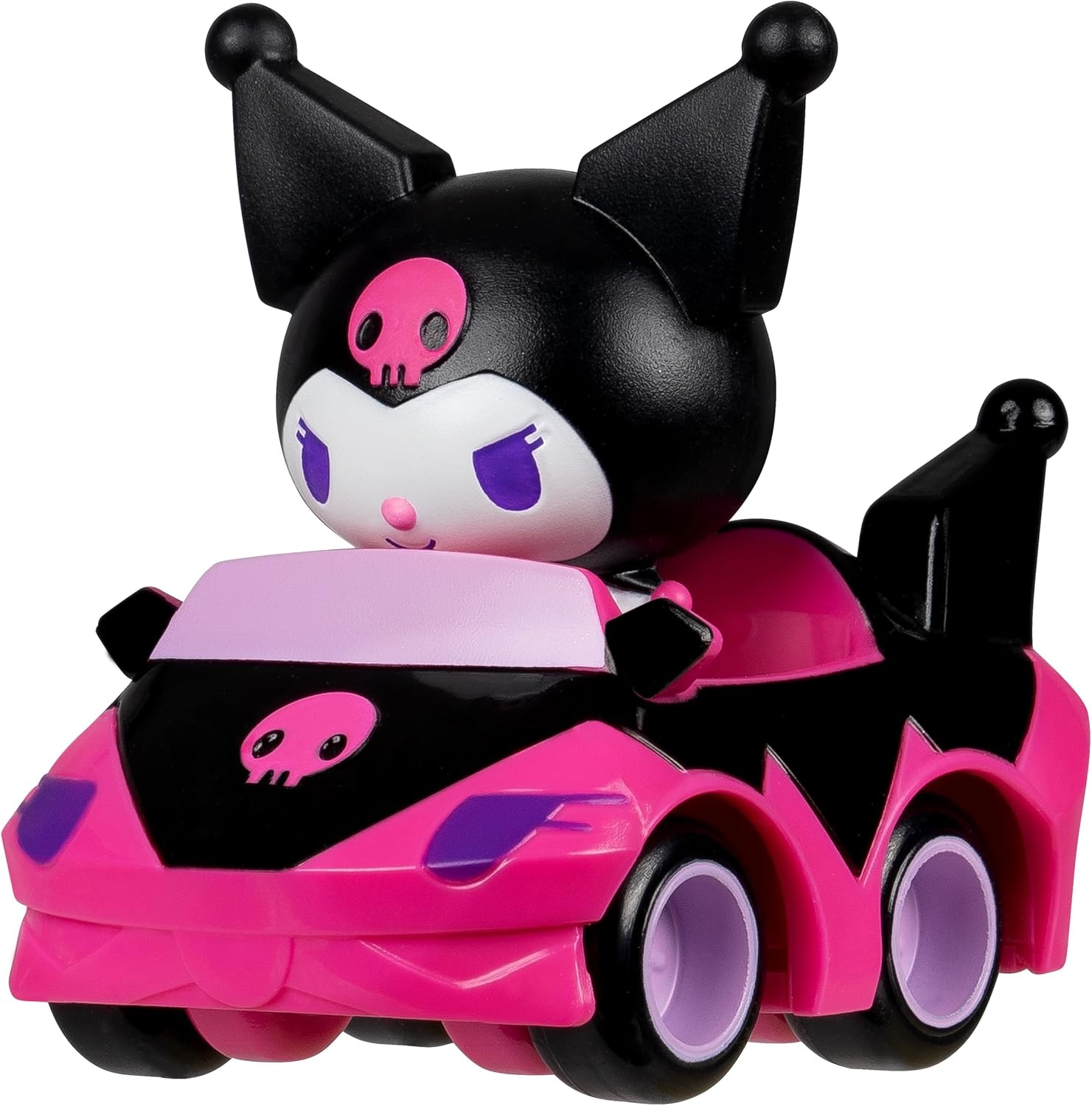 image:imageJazwares Hello Kitty and Friends 2inch Vehicle 3Pack Features Hello Kitty Kuromi and Cinnamoroll Toys for Kids and Collectors Ages 6 and Up