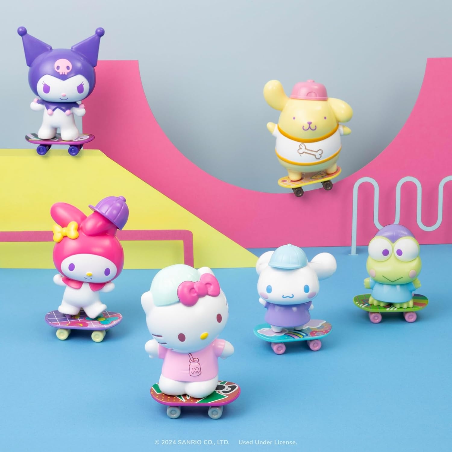 image:imageJazwares Hello Kitty and Friends 4 UltraPremier 6Figure Set Hello Kitty Kuromi My Melody Cinnamoroll Pompompurin and Keroppi Officially Licensed Sanrio Product from