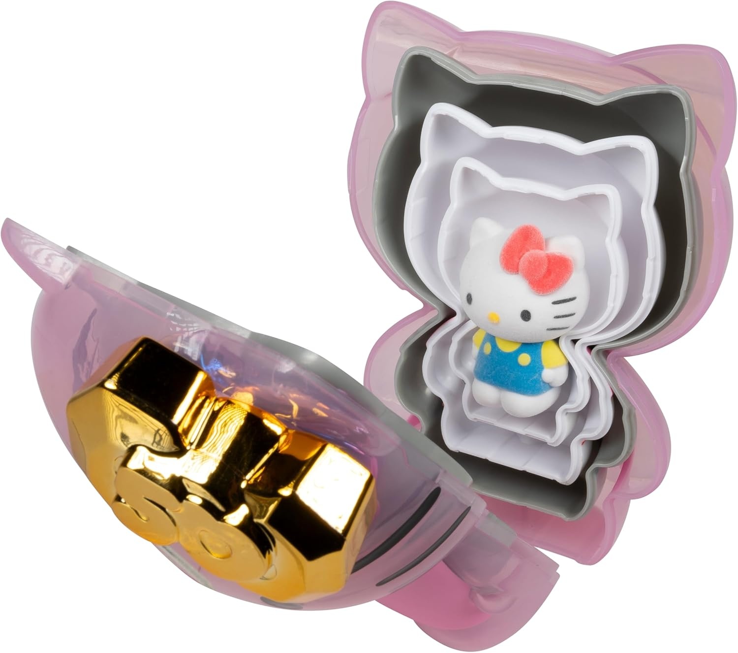image:imageJazwares Hello Kitty and Friends 50th Anniversary Nesting Figures Five Figures 6 to 2 Each with a Unique Finish 5 Decades of Friendship Officially Licensed Sanrio Product from