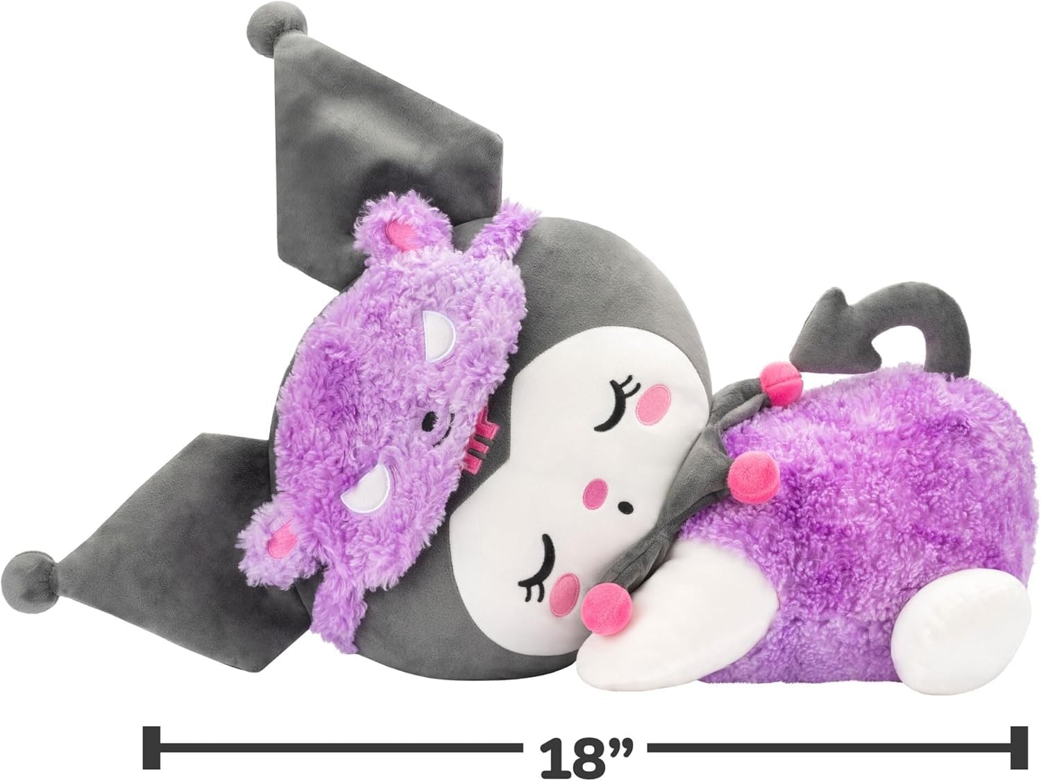 image:imageJazwares Hello Kitty and Friends Cinnamoroll 18inch Sleeping Plush with Bear Accessory Officially Licensed Sanrio Product from 6Kuromi