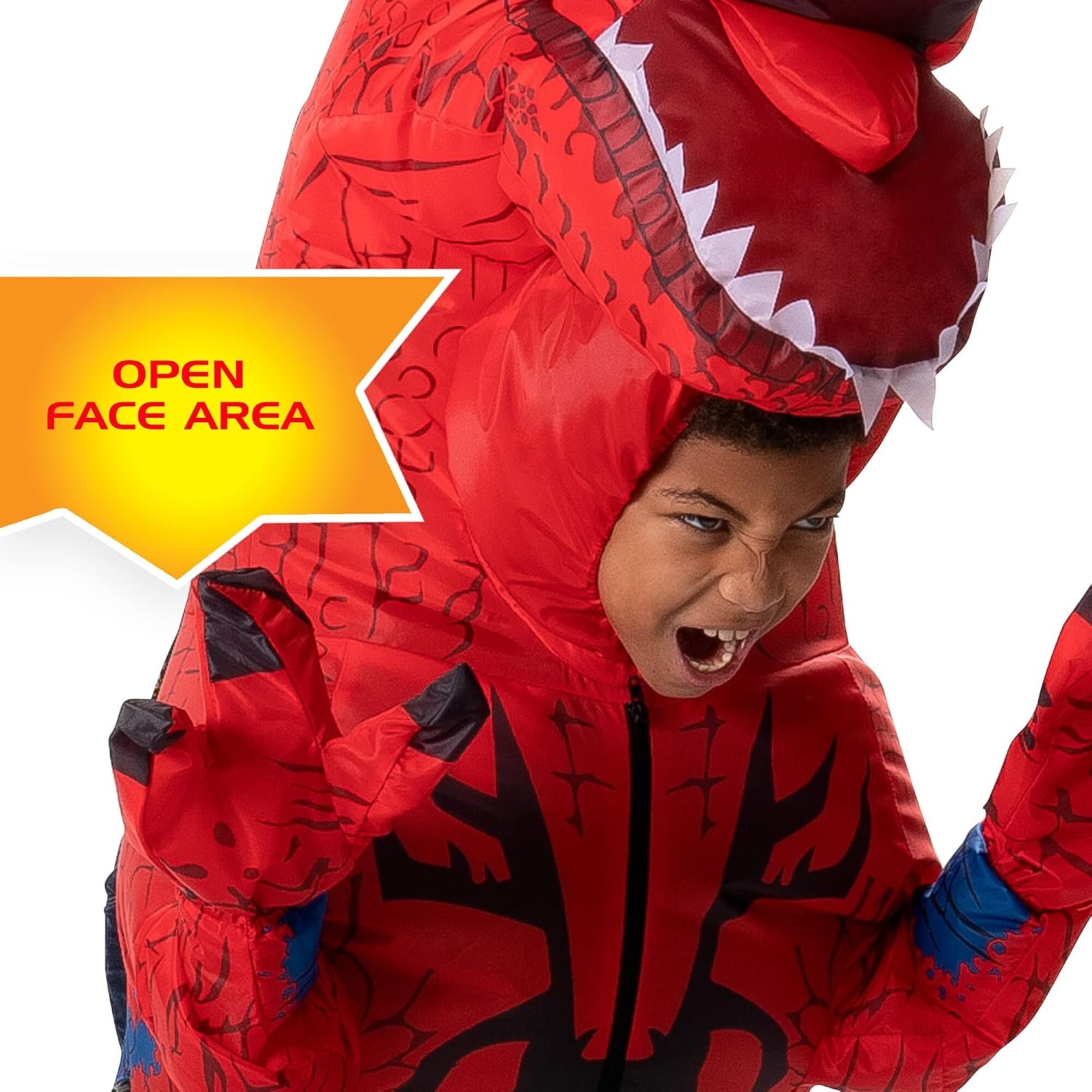 image:imageJazwares MARVELS SPIDERREX INFLATABLE COSTUME Inflatable Child Halloween Costume of SpiderRex Dinosaur Standard