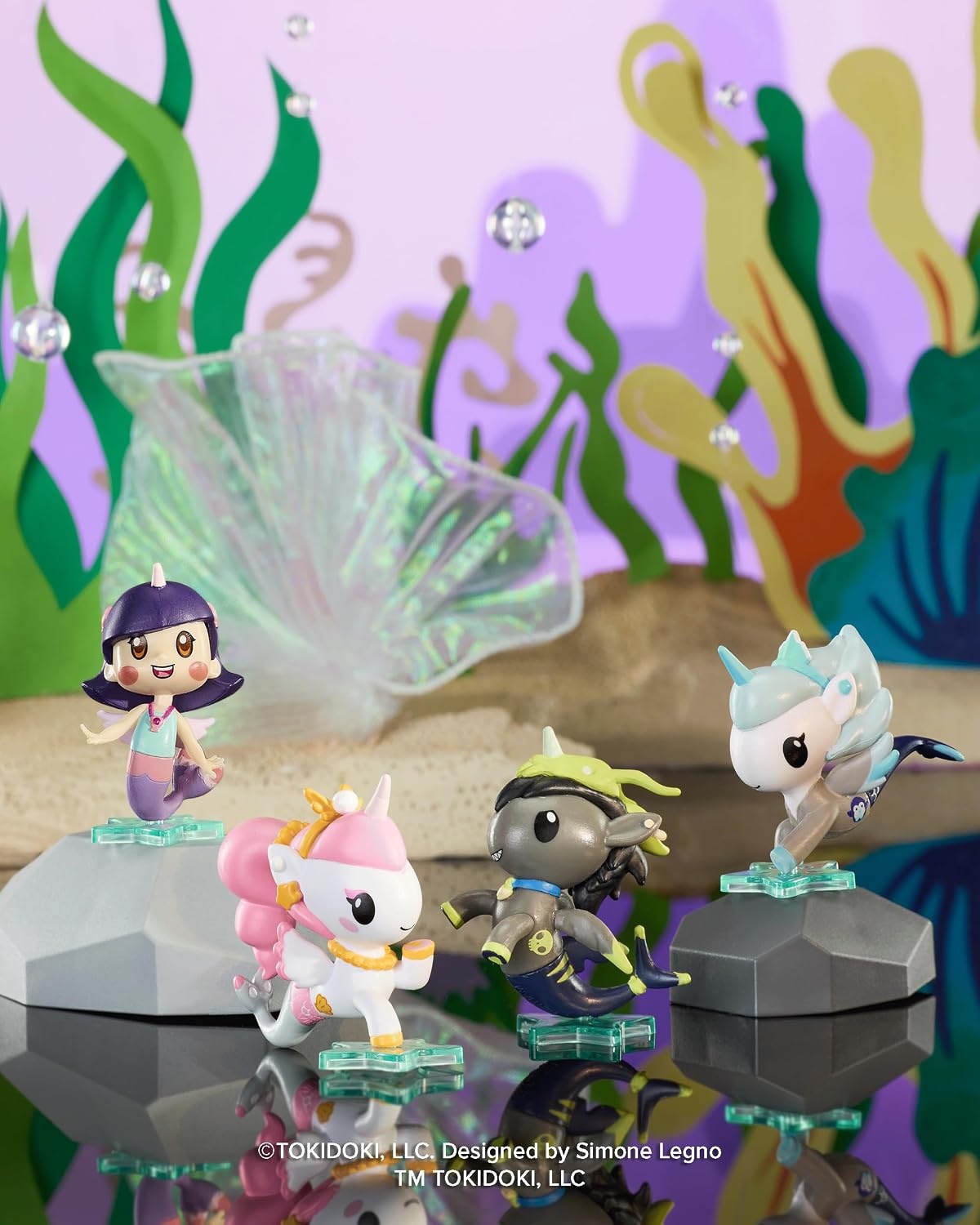 image:imageJazwares Mermicorno Starfall 2 4 Figure Pack Astra Gwen Sawtooth amp Kameko Ages 5 Officially Licensed Mermicorno Product