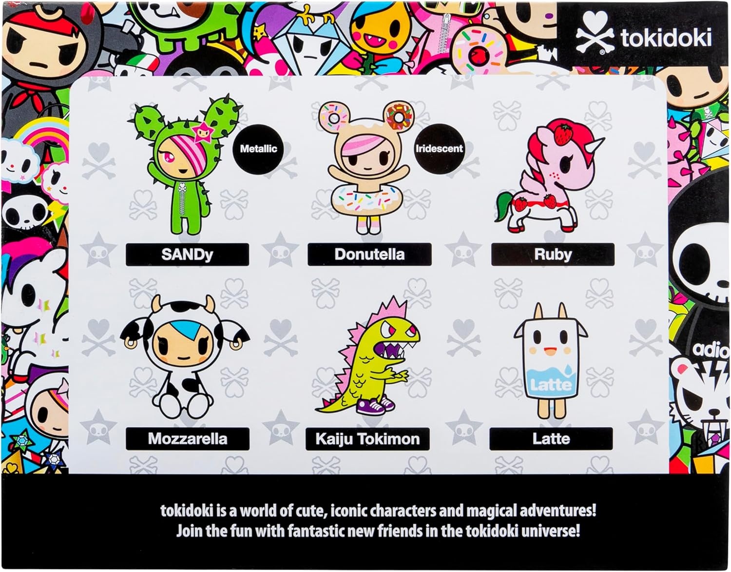 image:imageJazwares Tokidoki 2 6 Figure Pack Donutella Sandy Kaiju Tokimon Latte Mozzarella amp Ruby Ages 5 Officially Licensed Tokidoki Product from