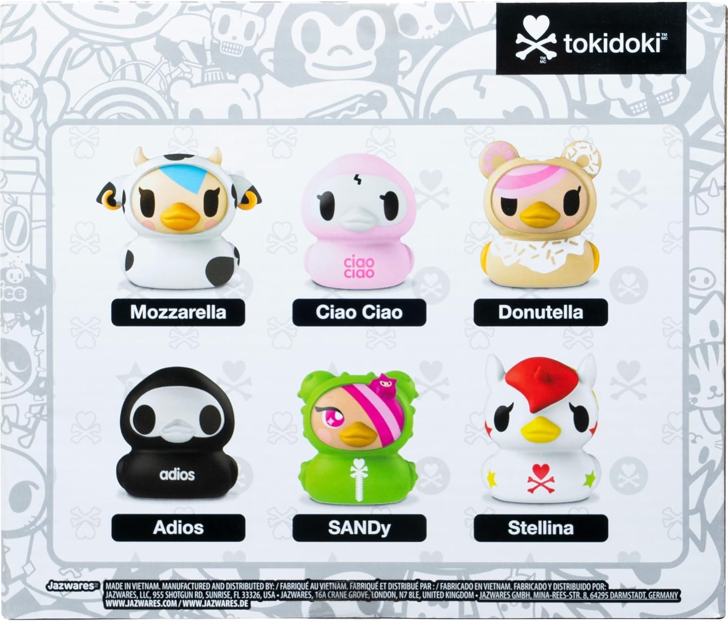 image:imageJazwares Tokidoki Duckz 6 Pack Ciao Ciao Mozzarella Sandy Adios Donutella amp Stellina Officially Licensed Tokidoki Product from Ages 5