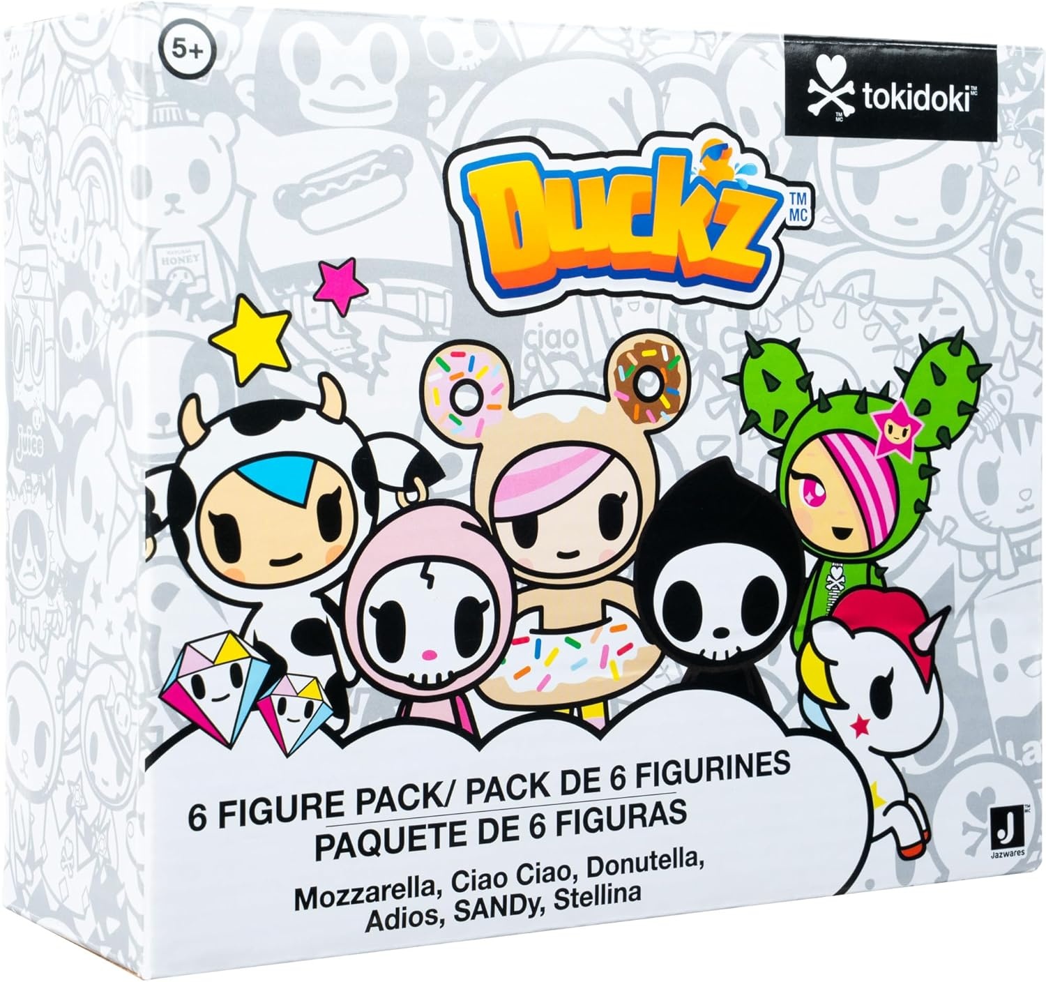 image:imageJazwares Tokidoki Duckz 6 Pack Ciao Ciao Mozzarella Sandy Adios Donutella amp Stellina Officially Licensed Tokidoki Product from Ages 5