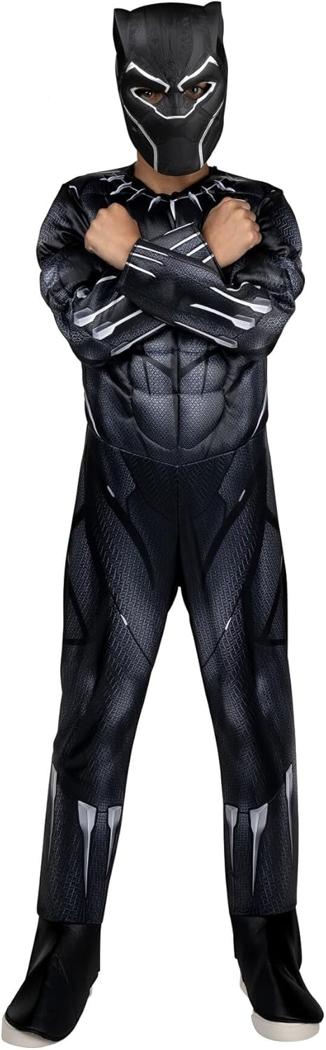 image:imageMARVEL Boys Deluxe Black Panther Costume Kids Superhero Halloween Costume Child Officially LicensedM 810