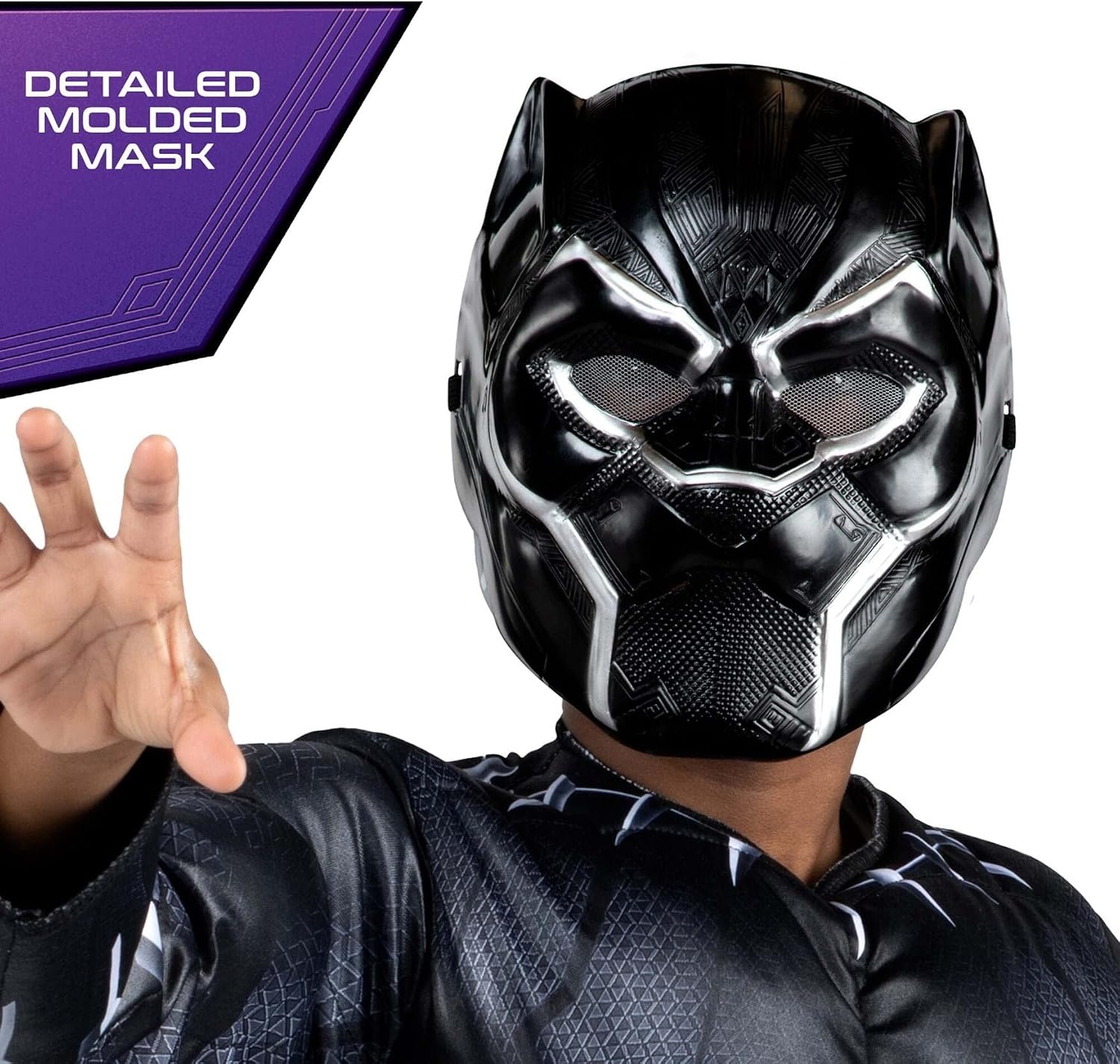 image:imageMARVEL Boys Deluxe Black Panther Costume Kids Superhero Halloween Costume Child Officially LicensedXlarge