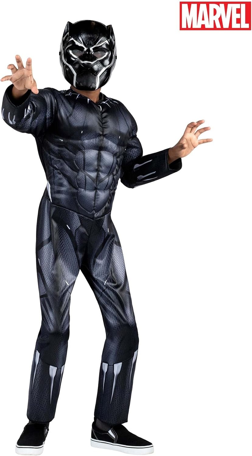 image:imageMARVEL Boys Deluxe Black Panther Costume Kids Superhero Halloween Costume Child Officially LicensedXlarge