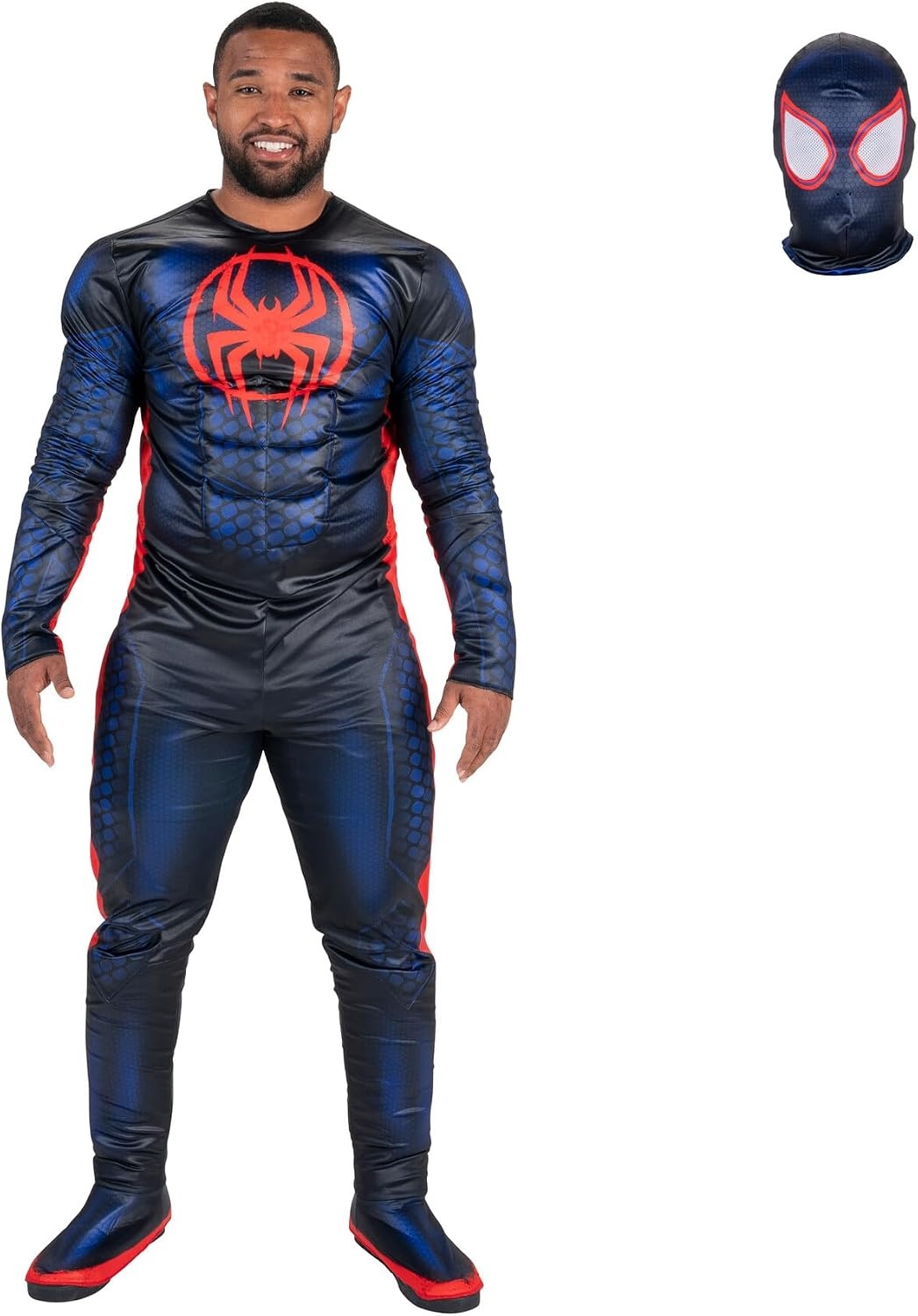 image:imageMARVEL Deluxe Adult Miles Morales Costume Mens Spiderman Halloween Costume Officially Licensed