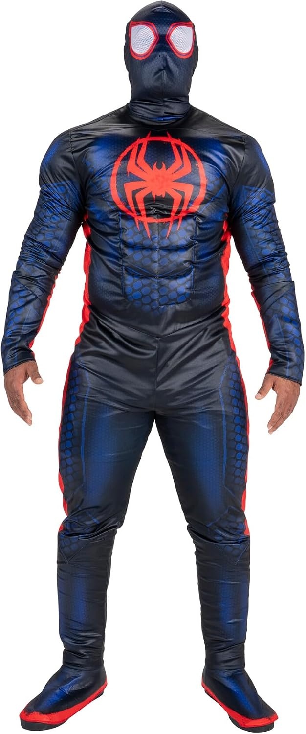 image:imageMARVEL Deluxe Adult Miles Morales Costume Mens Spiderman Halloween Costume Officially Licensed