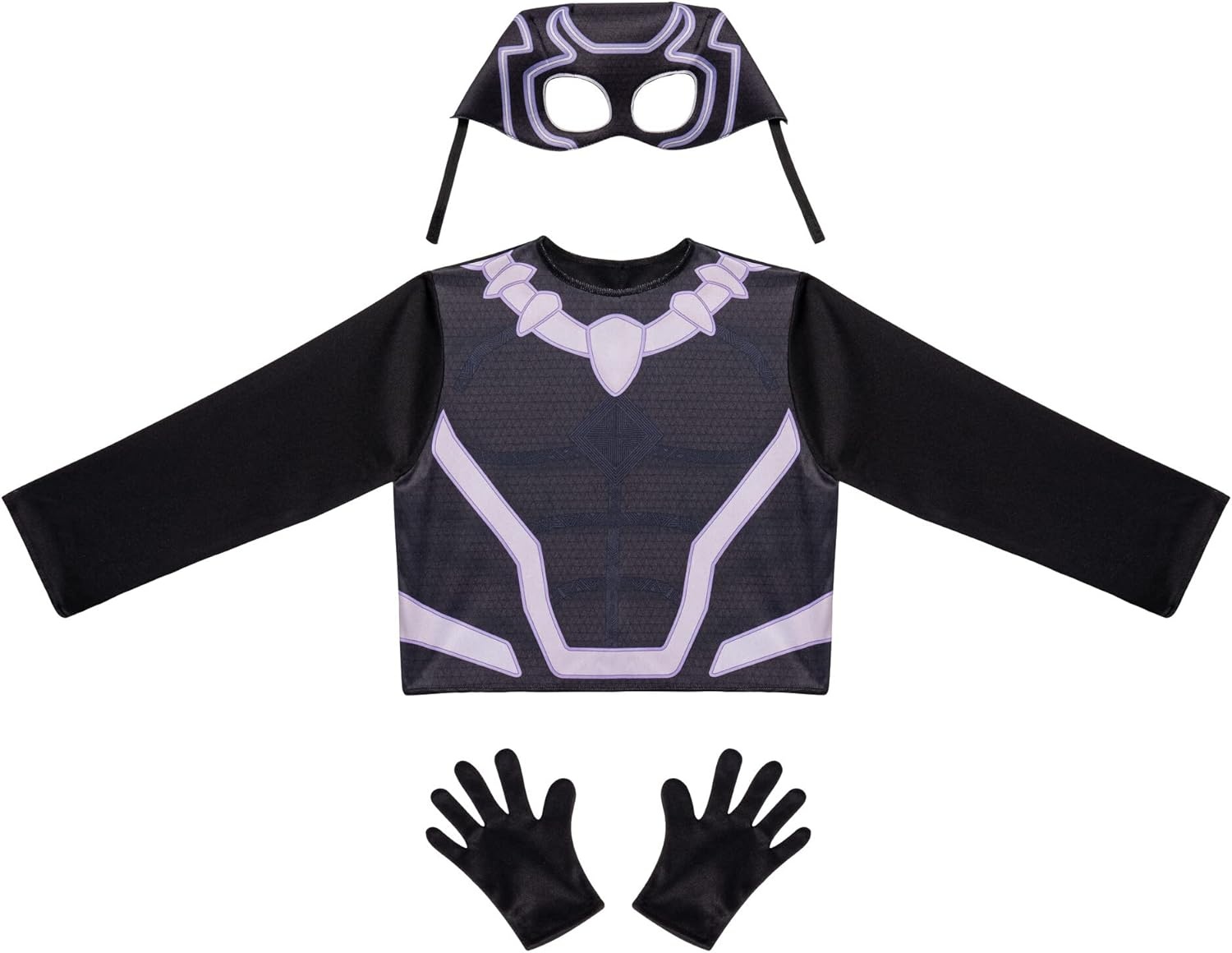 image:imageMARVEL Spidey Friends Child Halloween Costume DressUp Box Tops Gloves and Plastic Masks of Spidey Hulk and Black Panther 3T4T