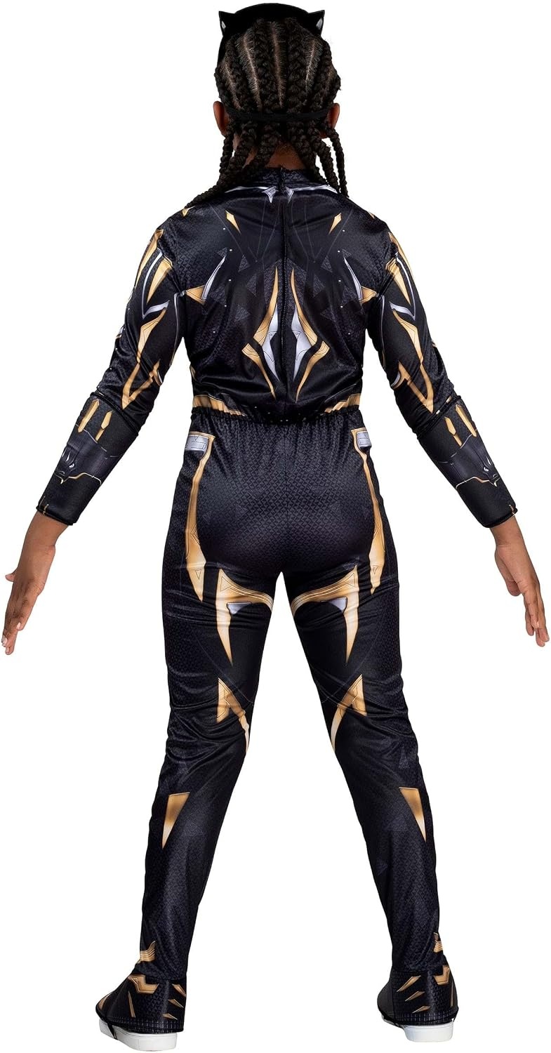 image:imageMarvel Black Panther Official Youth Halloween Costume Premium Quality Padded Jumpsuit with Plastic MaskL 1214