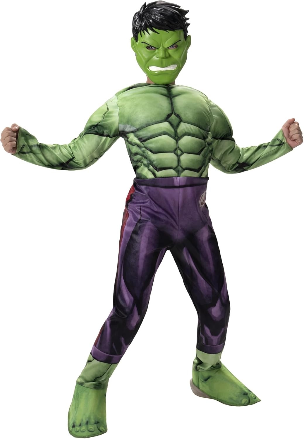 image:imageMarvel Boys Deluxe Hulk Costume Incredible Hulk Child Bruce Banner Kids Halloween Costume Officially LicensedS 57
