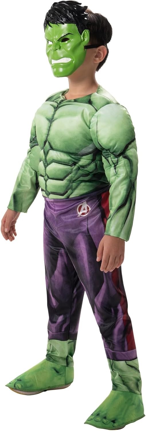 image:imageMarvel Boys Deluxe Hulk Costume Incredible Hulk Child Bruce Banner Kids Halloween Costume Officially LicensedS 57