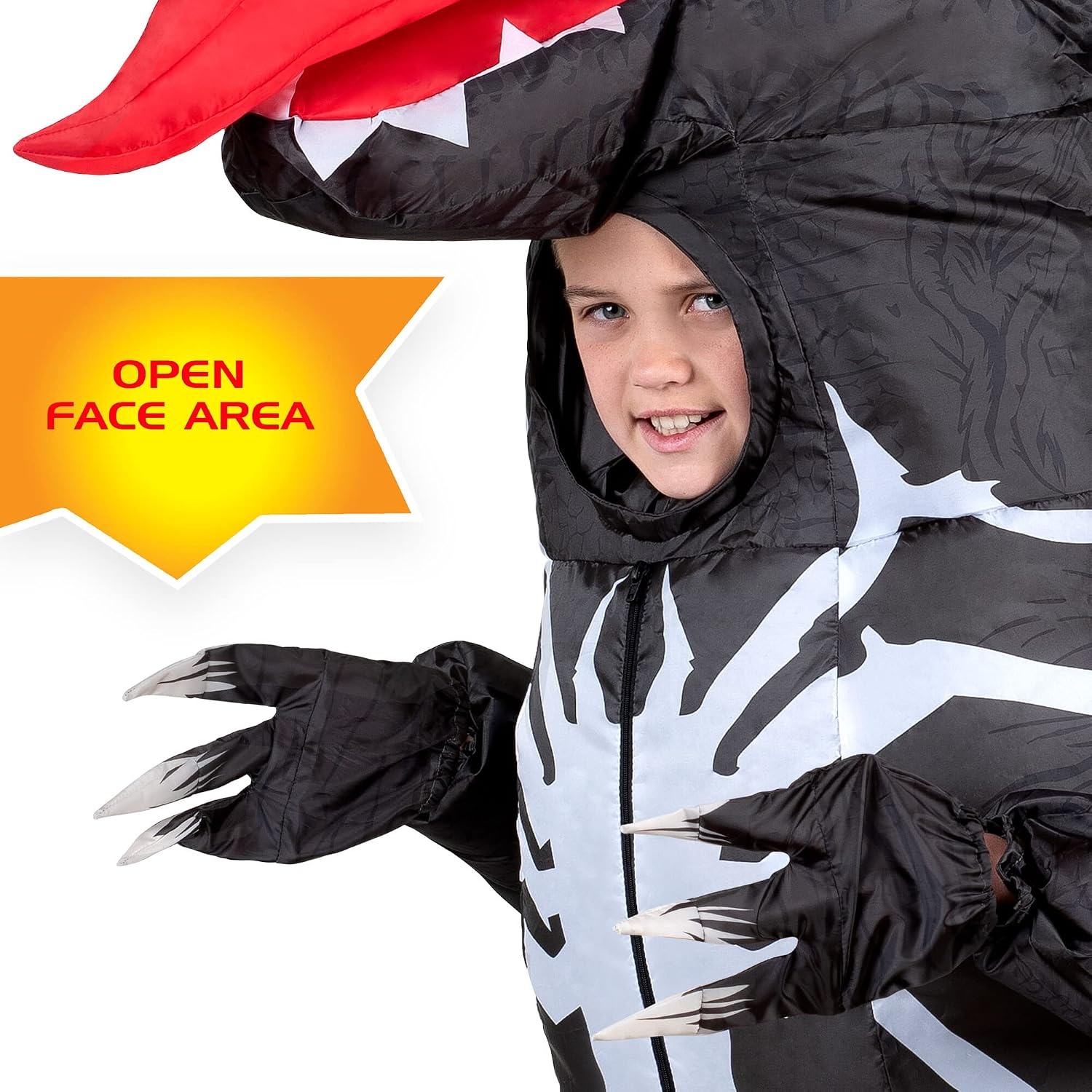 image:imageMarvel Kids Inflatable Venomosaurus Costume Officially Licensed Symbiote Dinosaur Suit
