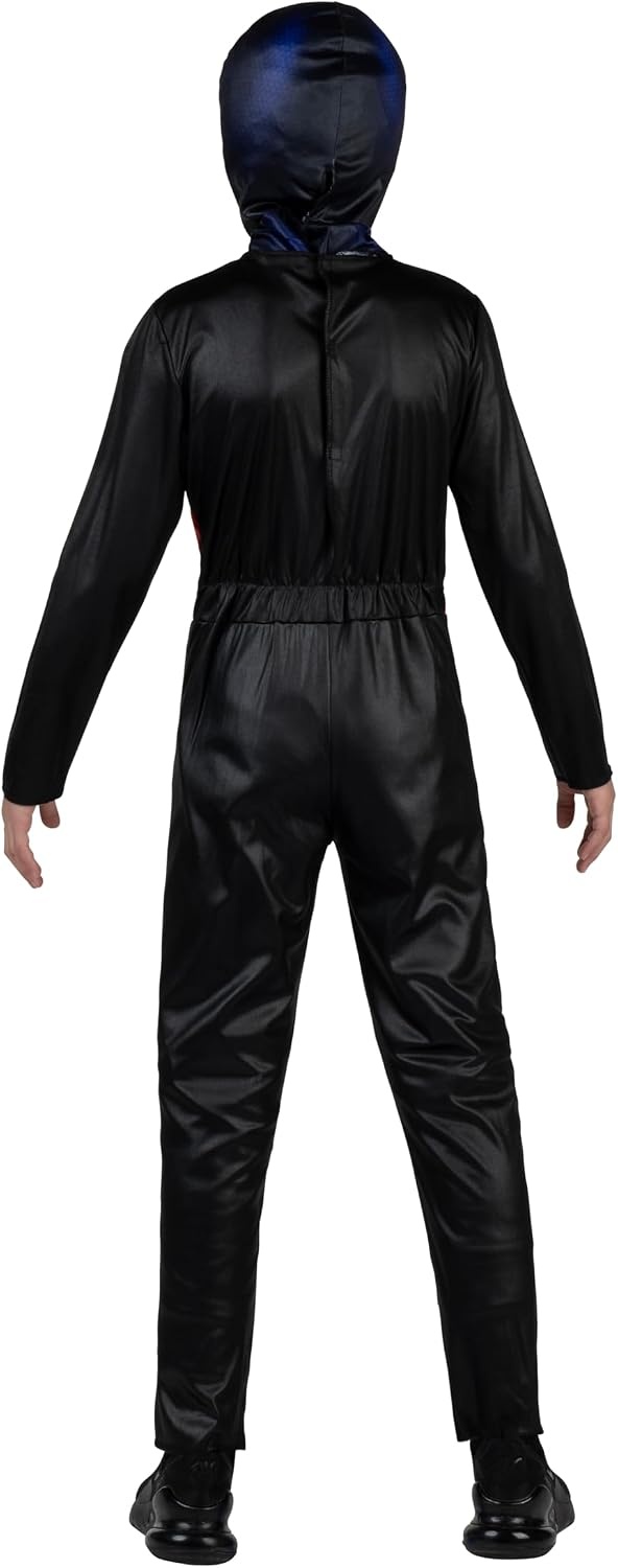 image:imageMarvel Miles Morales Official Youth Halloween Costume Printed Jumpsuit with Fabric MaskM 810