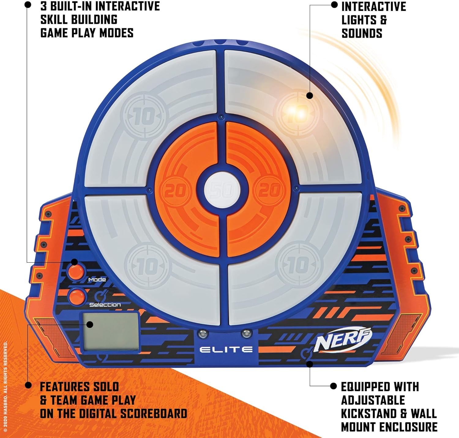 image:imageNerf Elite Digital Target BlueOrange