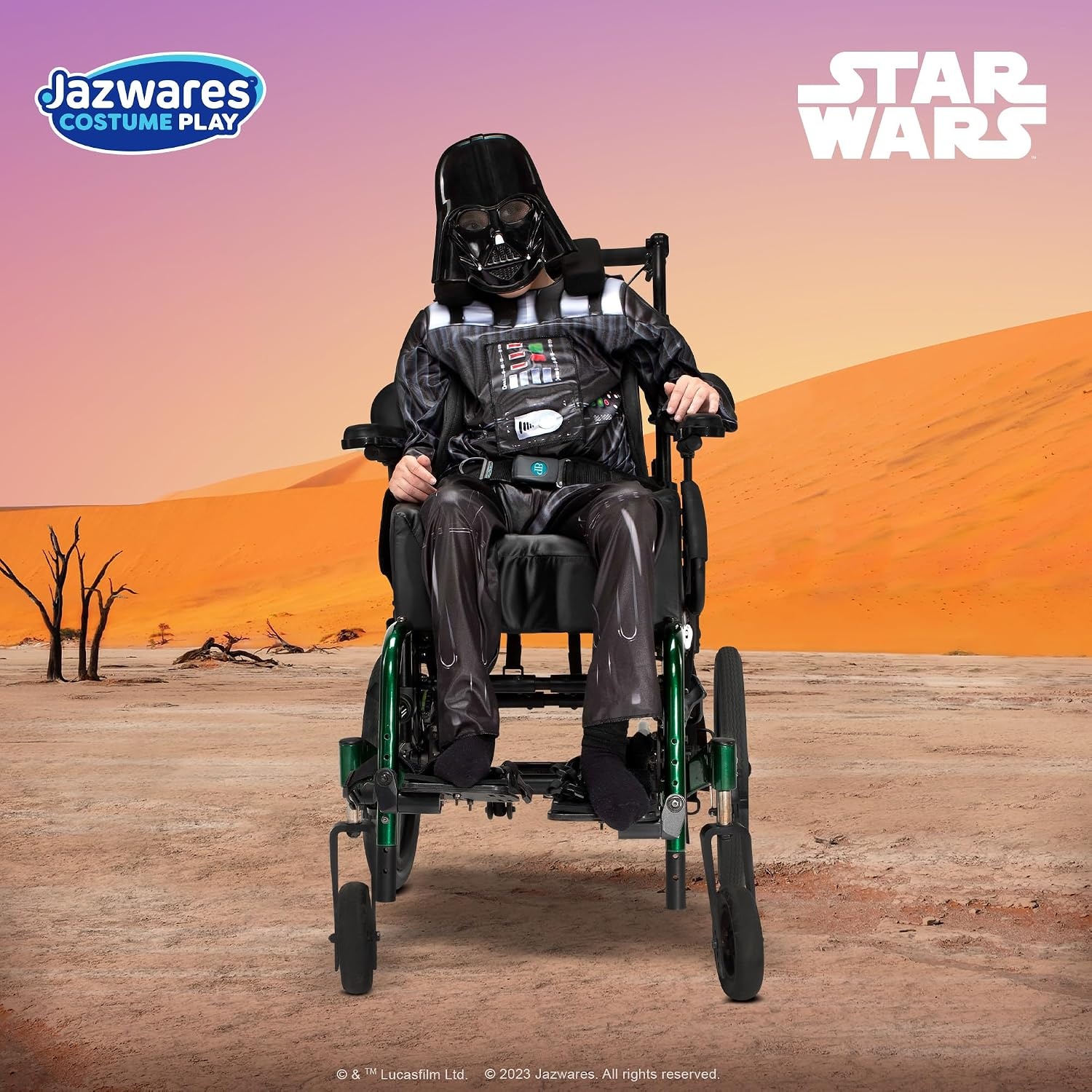 image:imageSTAR WARS Darth Vader Official Youth Adaptive Costume Costumes with Adaptive Features Wheel Cover Sold SeparatelyL 1214