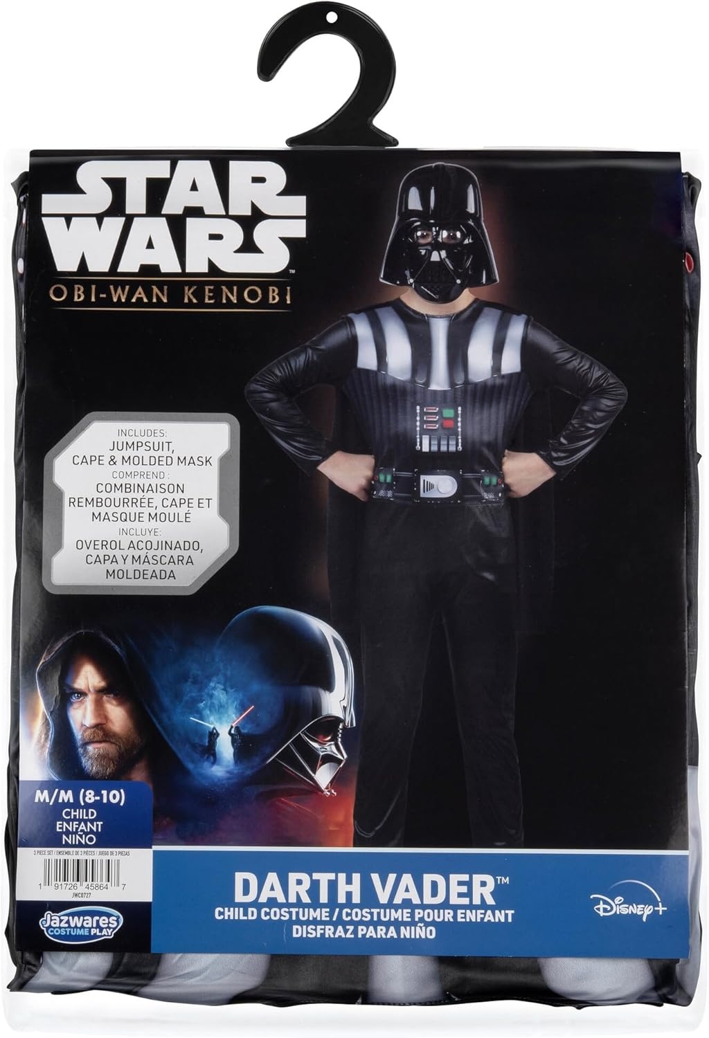 image:imageSTAR WARS Darth Vader Official Youth Halloween Costume Printed Jumpsuit with Cape and Plastic MaskL 1214