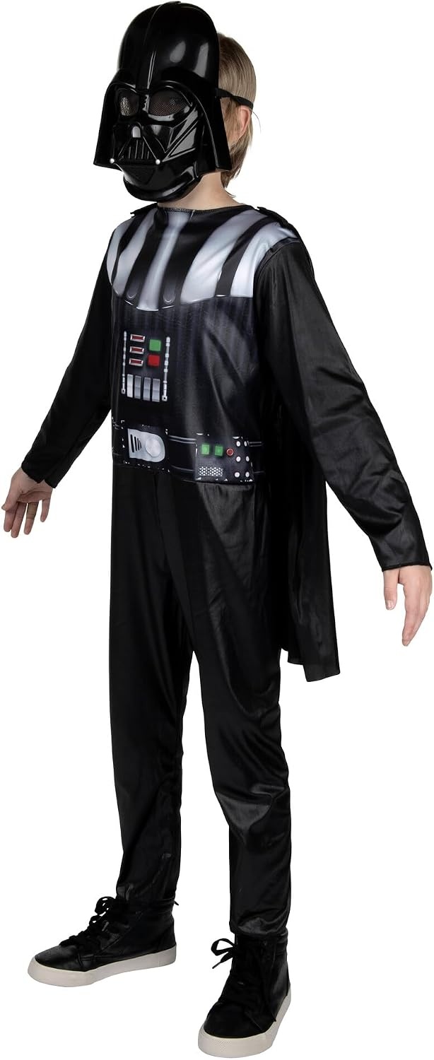 image:imageSTAR WARS Darth Vader Official Youth Halloween Costume Printed Jumpsuit with Cape and Plastic MaskM 810