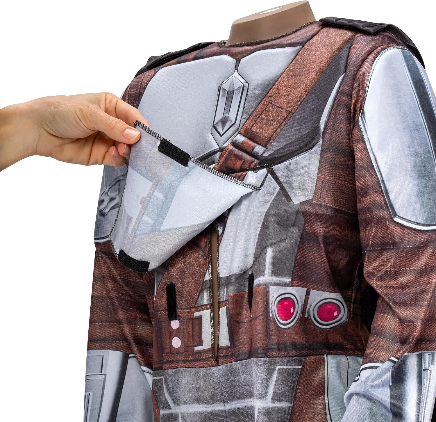 image:imageSTAR WARS The Mandalorian Official Youth Adaptive Costume Costumes with Adaptive Features Wheel Cover Sold SeparatelyL 1214