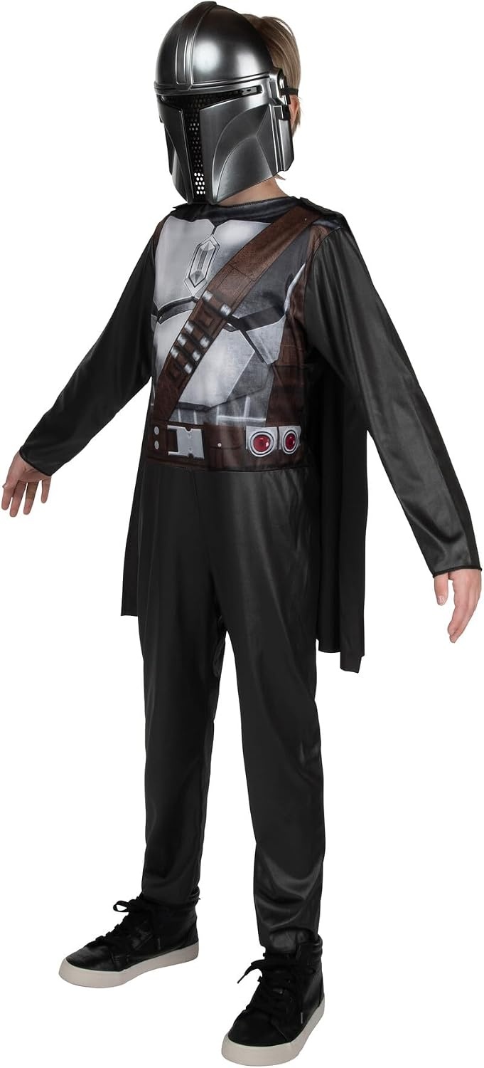 image:imageSTAR WARS The Mandalorian Official Youth Halloween Costume Printed Jumpsuit with Plastic MaskM 810