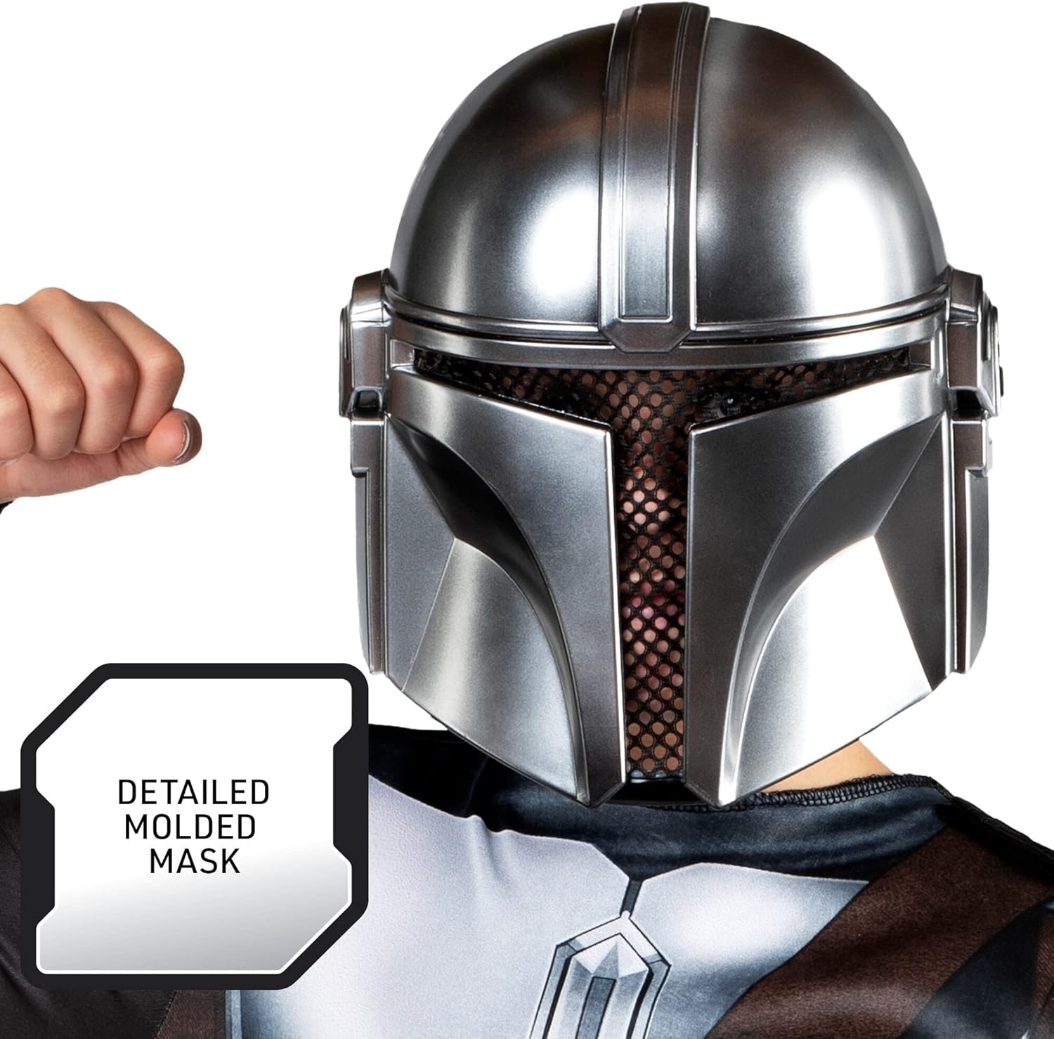 image:imageSTAR WARS The Mandalorian Official Youth Halloween Costume Printed Jumpsuit with Plastic MaskS 57