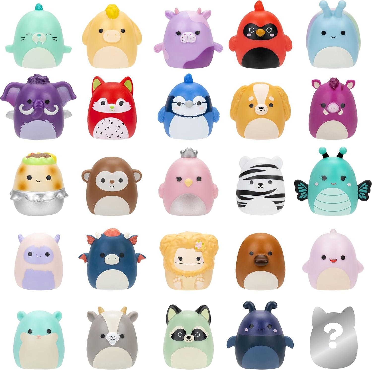 image:imageSquishalongs 25 Pack Series 2 25 1 MiniSquish 5 Accessories 1 Ring amp 1 Collectors Guide 2 Chase Figures Collect Trade amp Play
