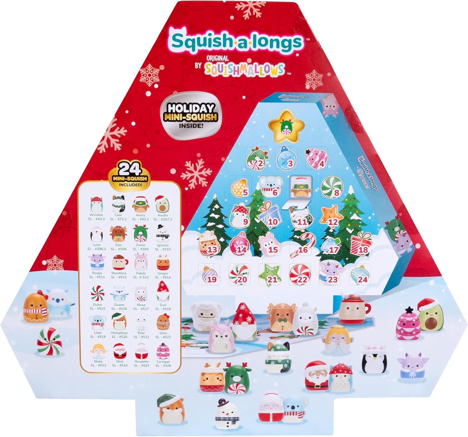 image:imageSquishalongs Holiday Countdown Calendar Includes 24 MiniSquish Wave 3