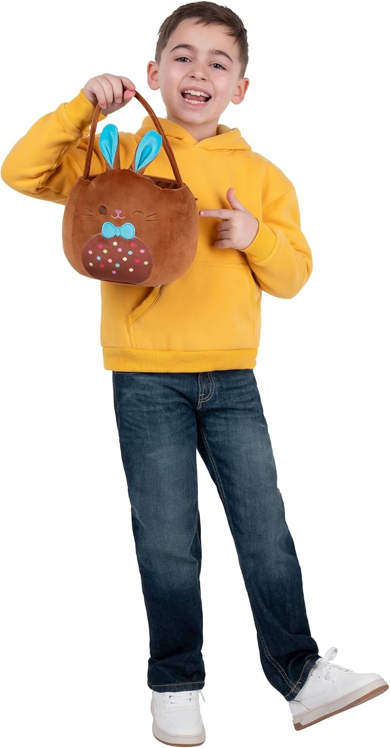 image:imageSquishmallows Original 12in Lancelot the Chocolate Bunny Egg Hunt Basket Ultrasoft Official Jazwares Plush AccessoryChocolate Bunny